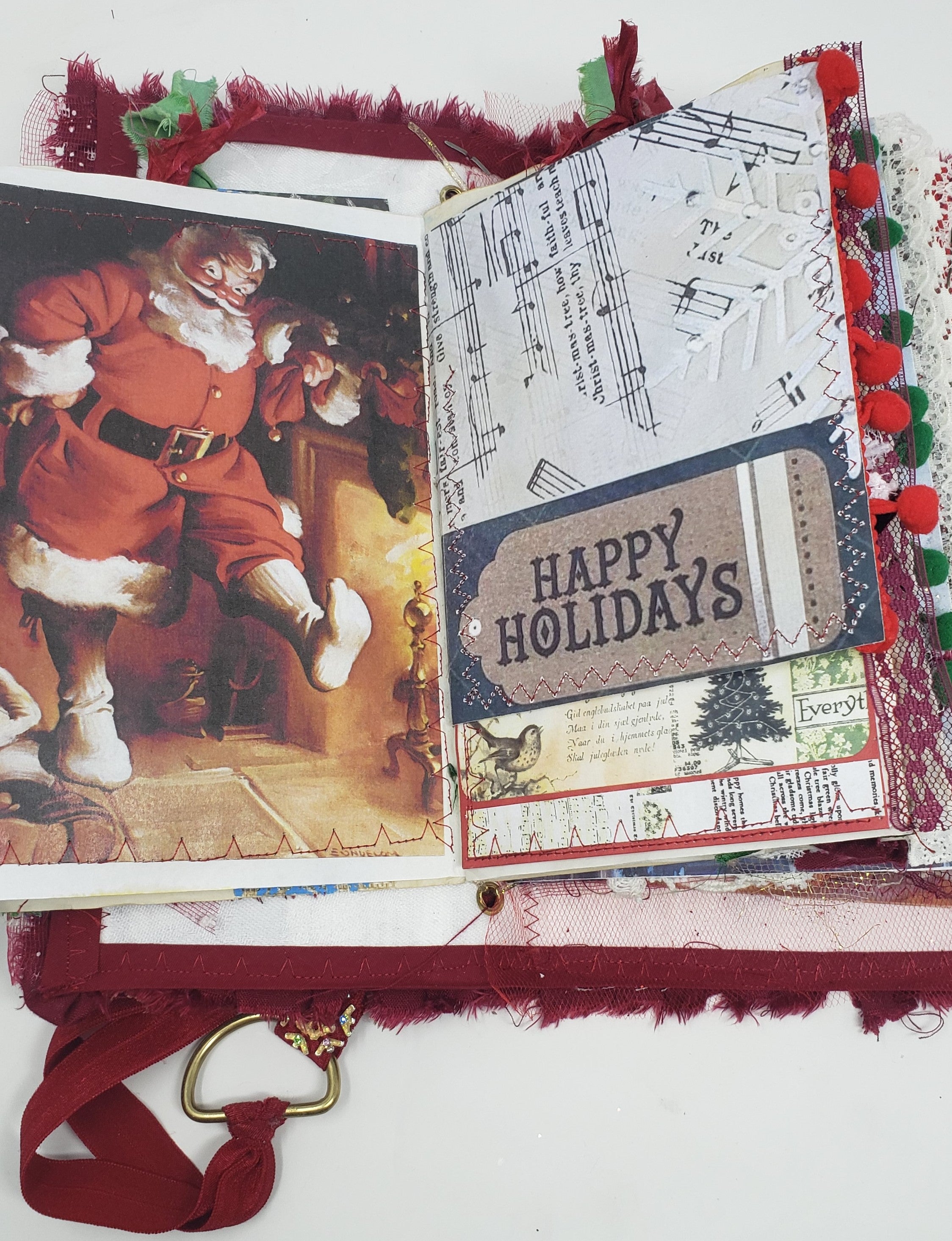 Pocket/Travel Junk Journal - Vintage Christmas