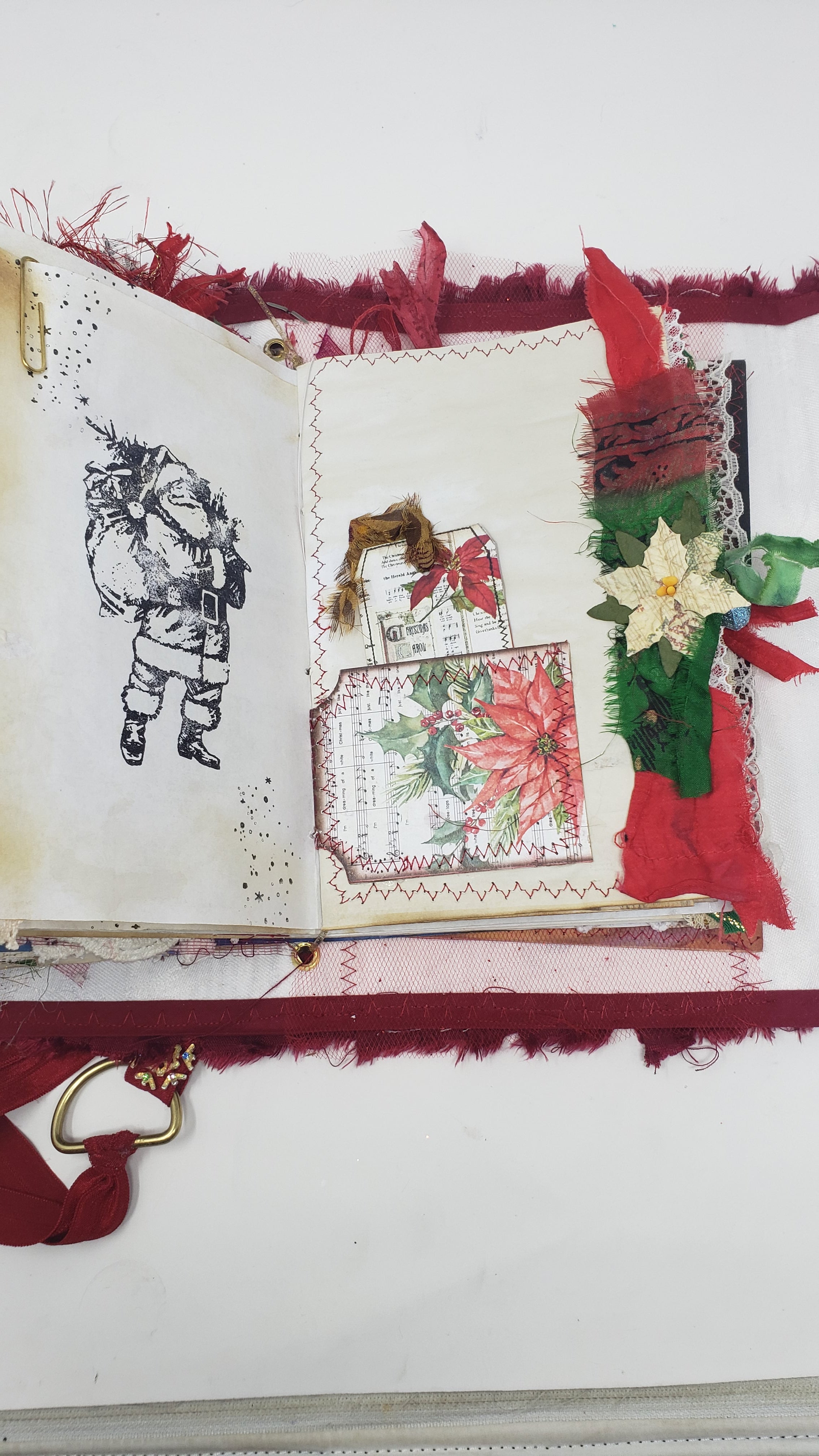 Pocket/Travel Junk Journal - Vintage Christmas