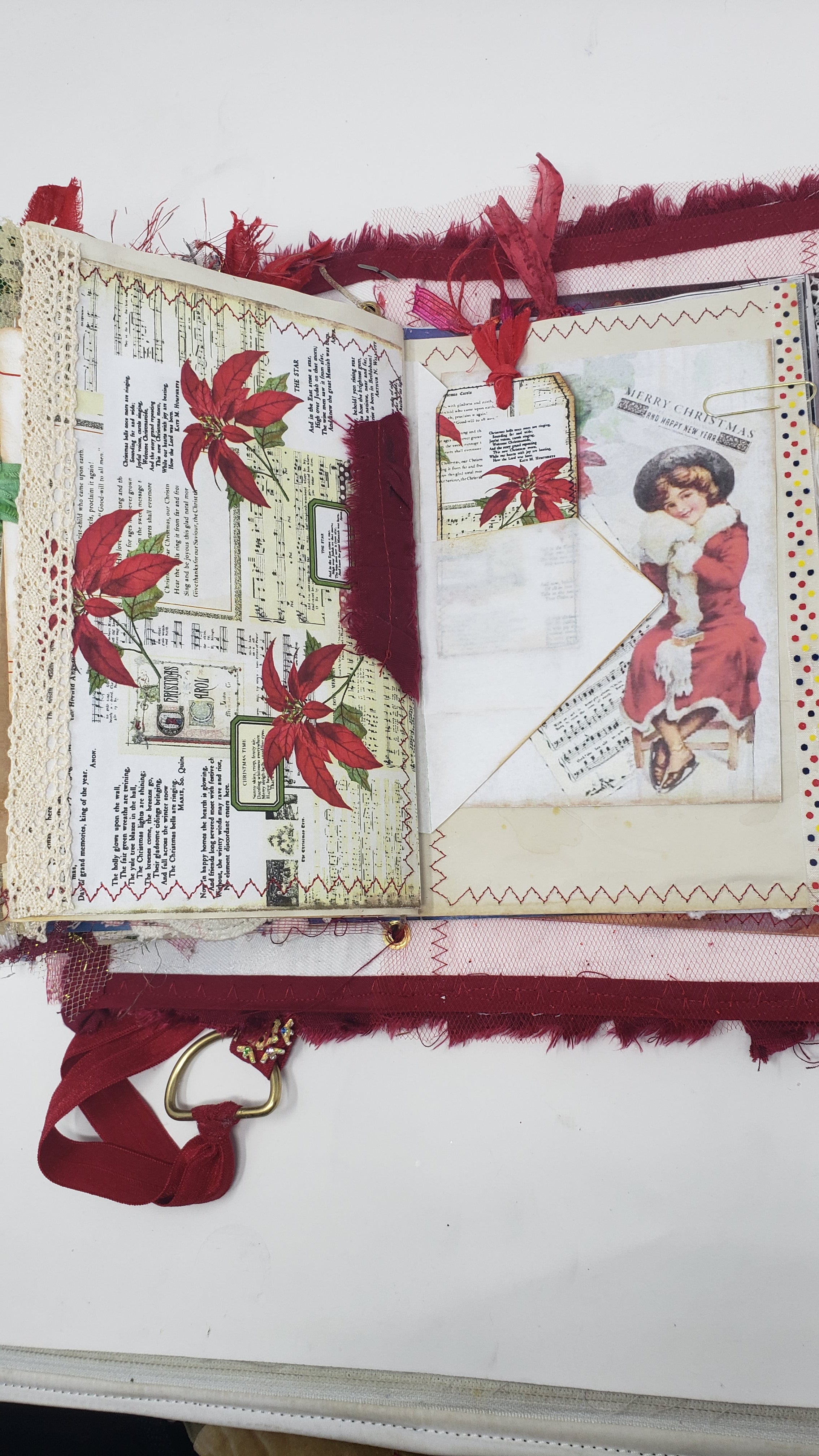 Pocket/Travel Junk Journal - Vintage Christmas