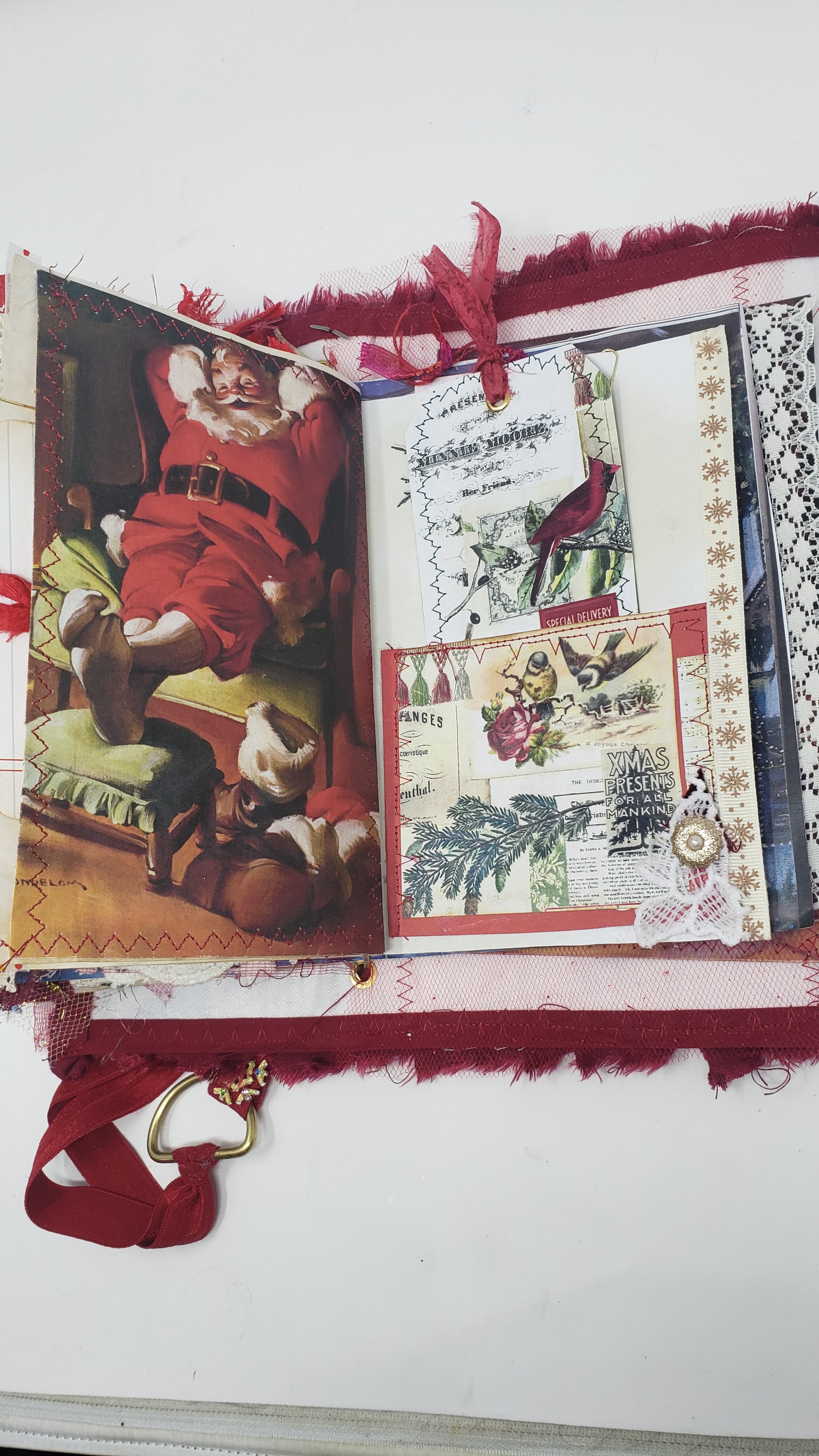 Pocket/Travel Junk Journal - Vintage Christmas