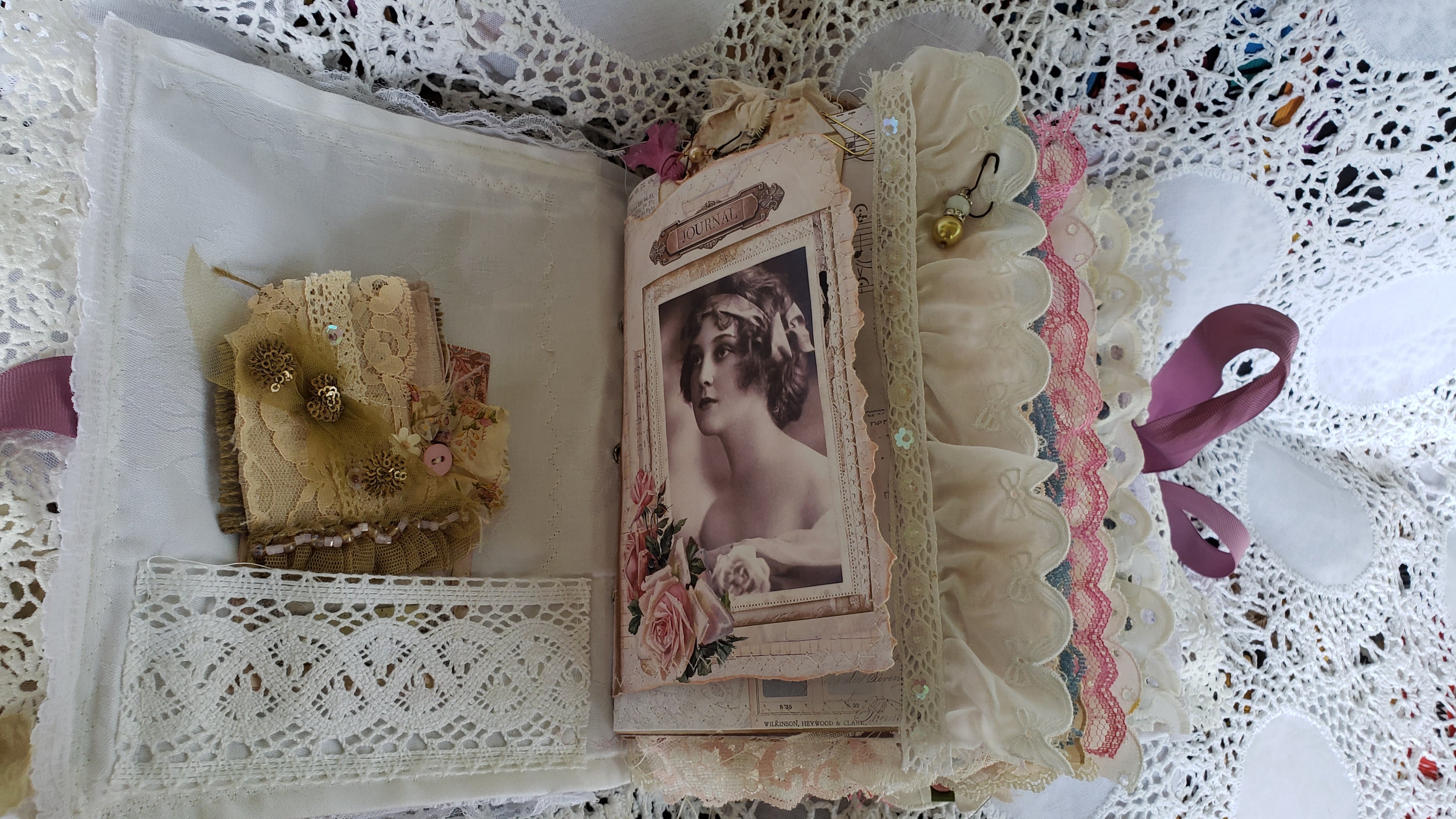 Vintage Junk Journal - Women from the Past Handmade