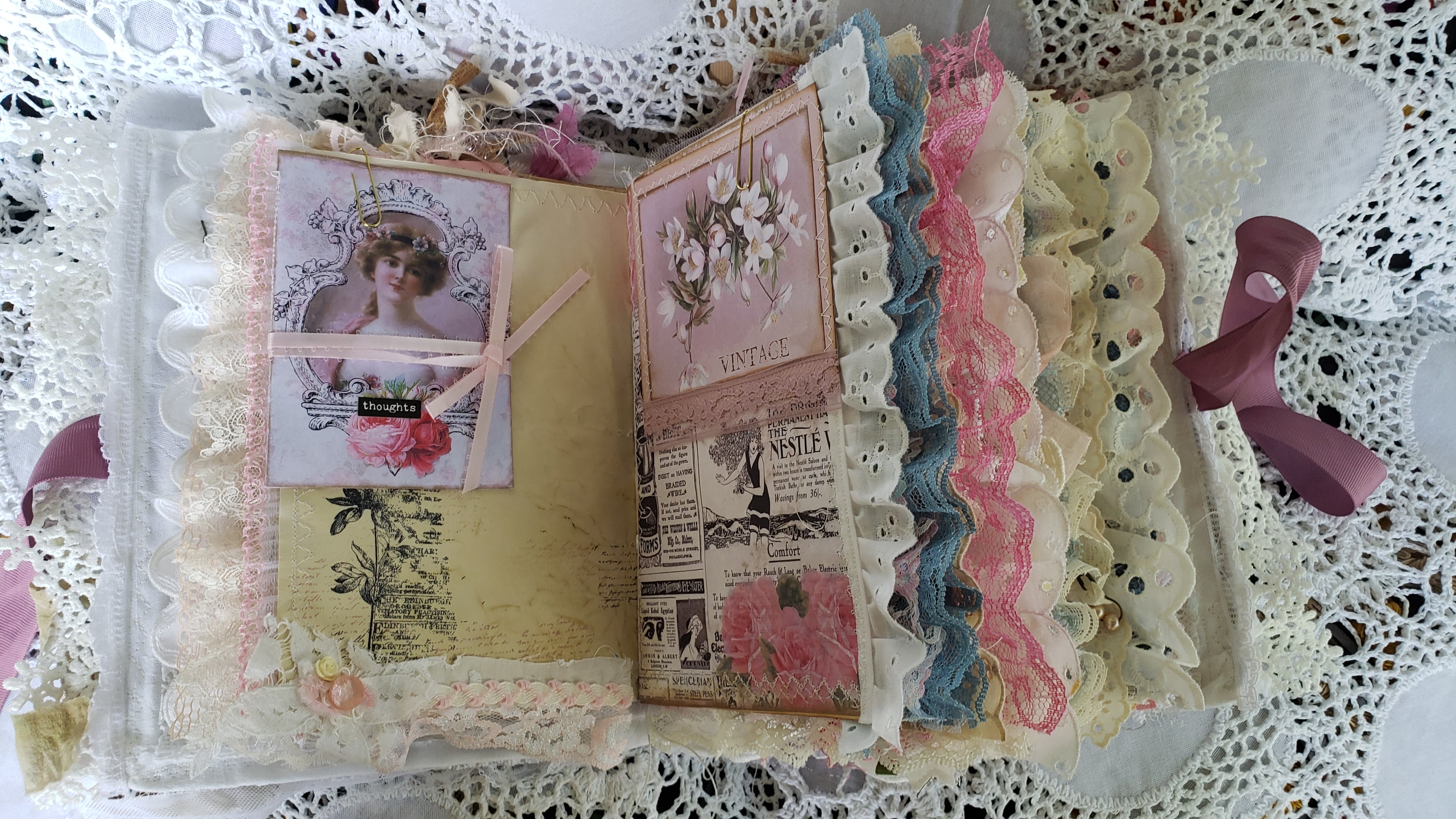 Vintage Junk Journal - Women from the Past Handmade