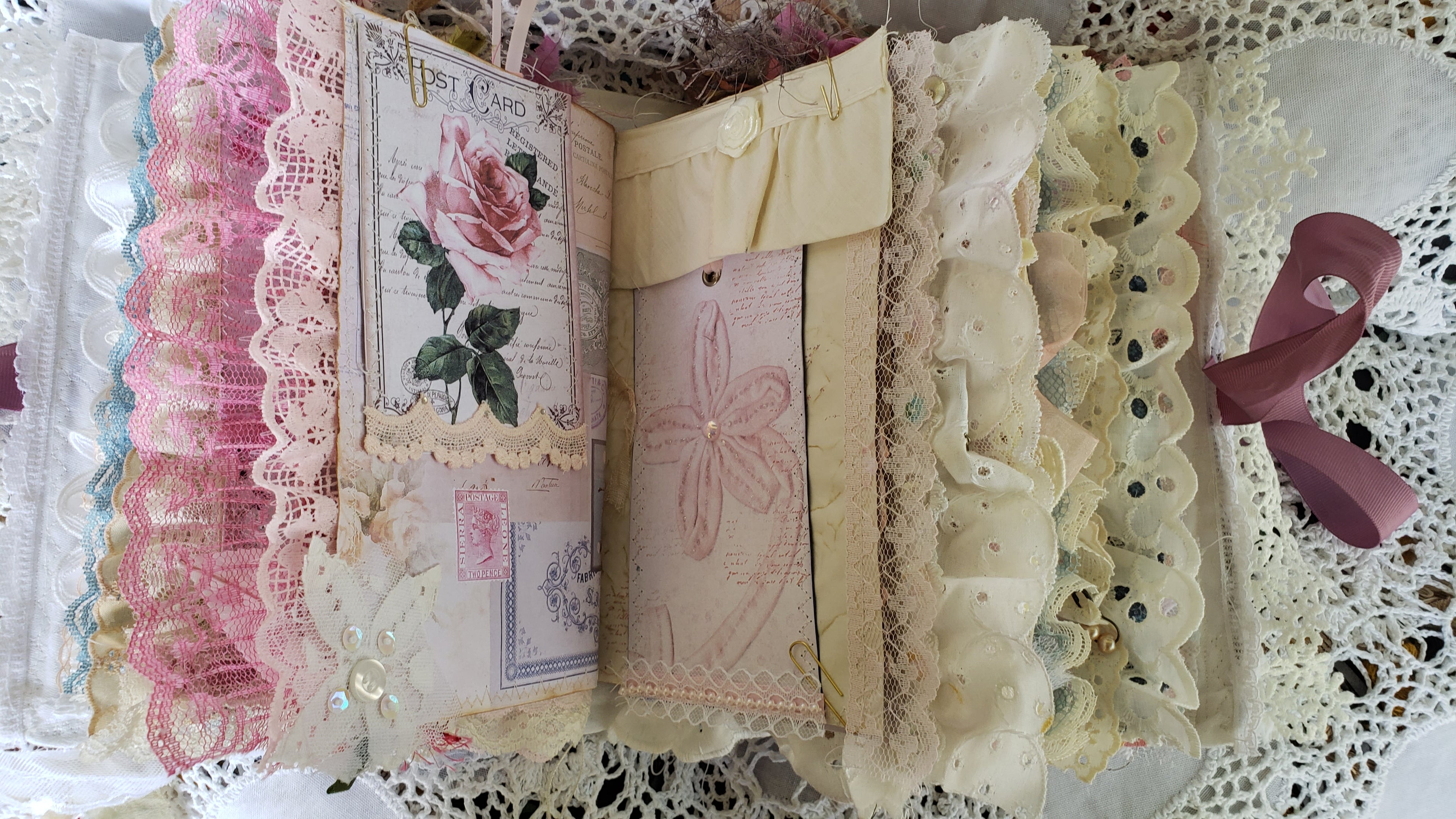 Vintage Junk Journal - Women from the Past Handmade