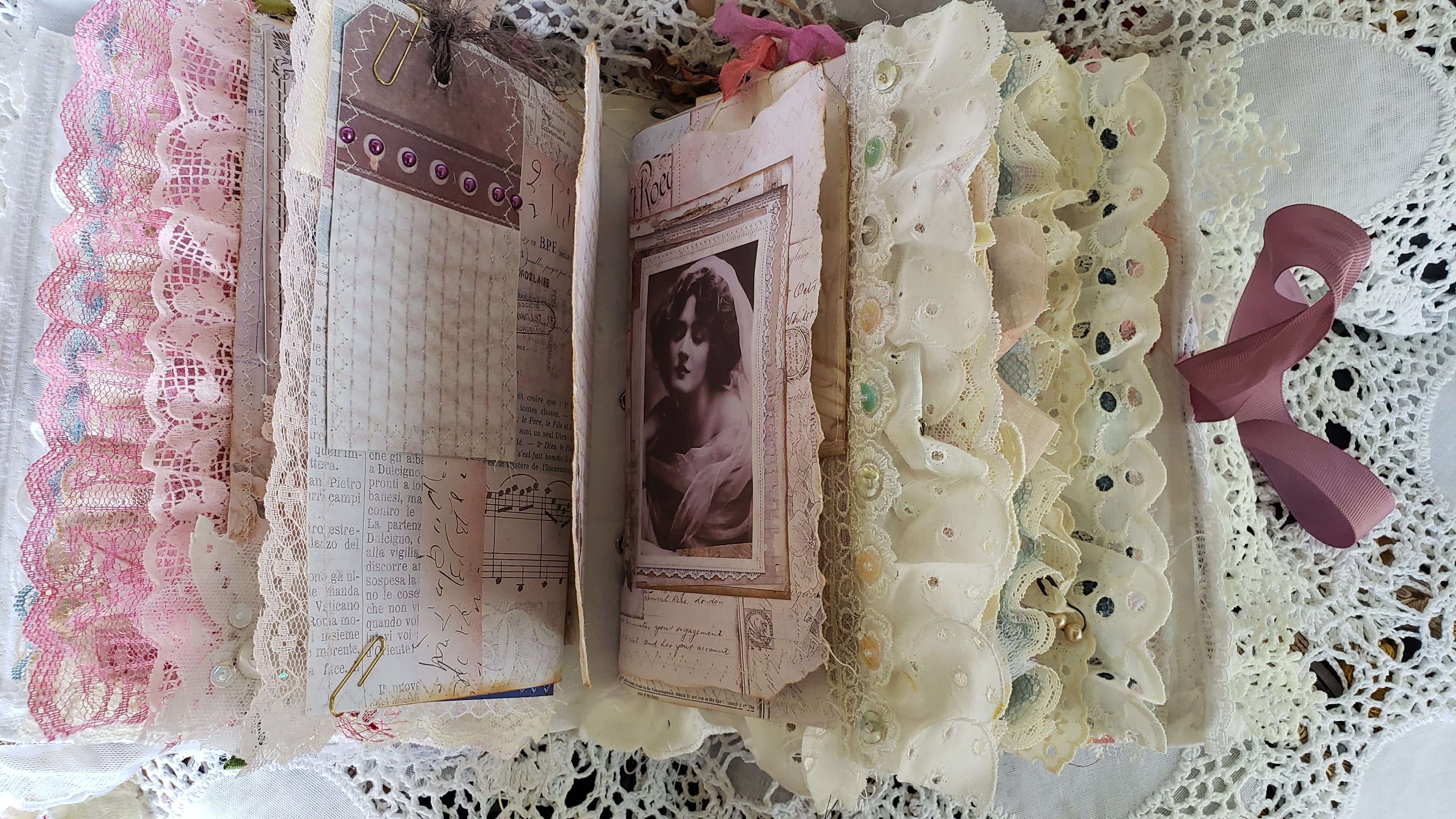 Vintage Junk Journal - Women from the Past Handmade