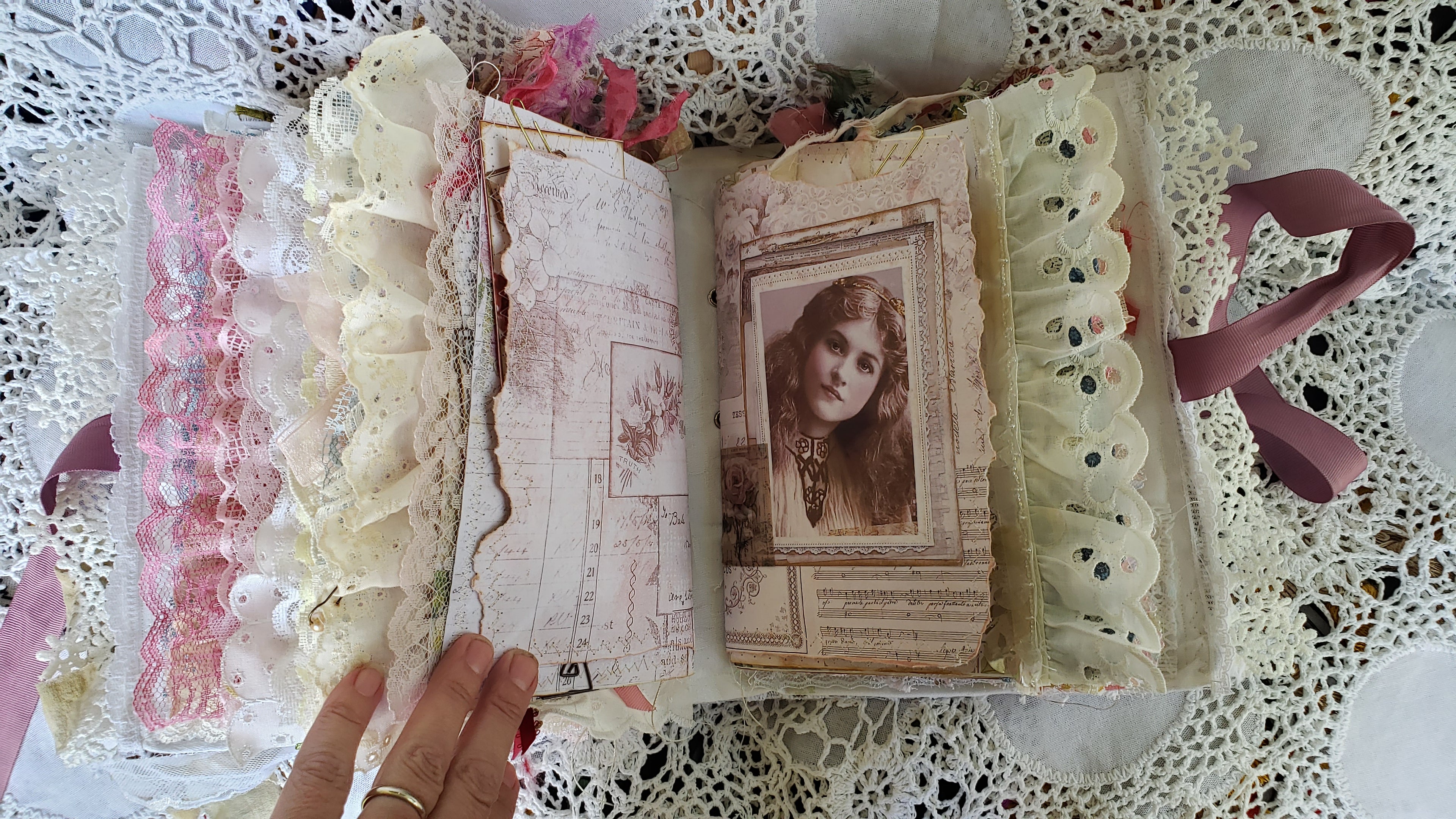 Vintage Junk Journal - Women from the Past Handmade