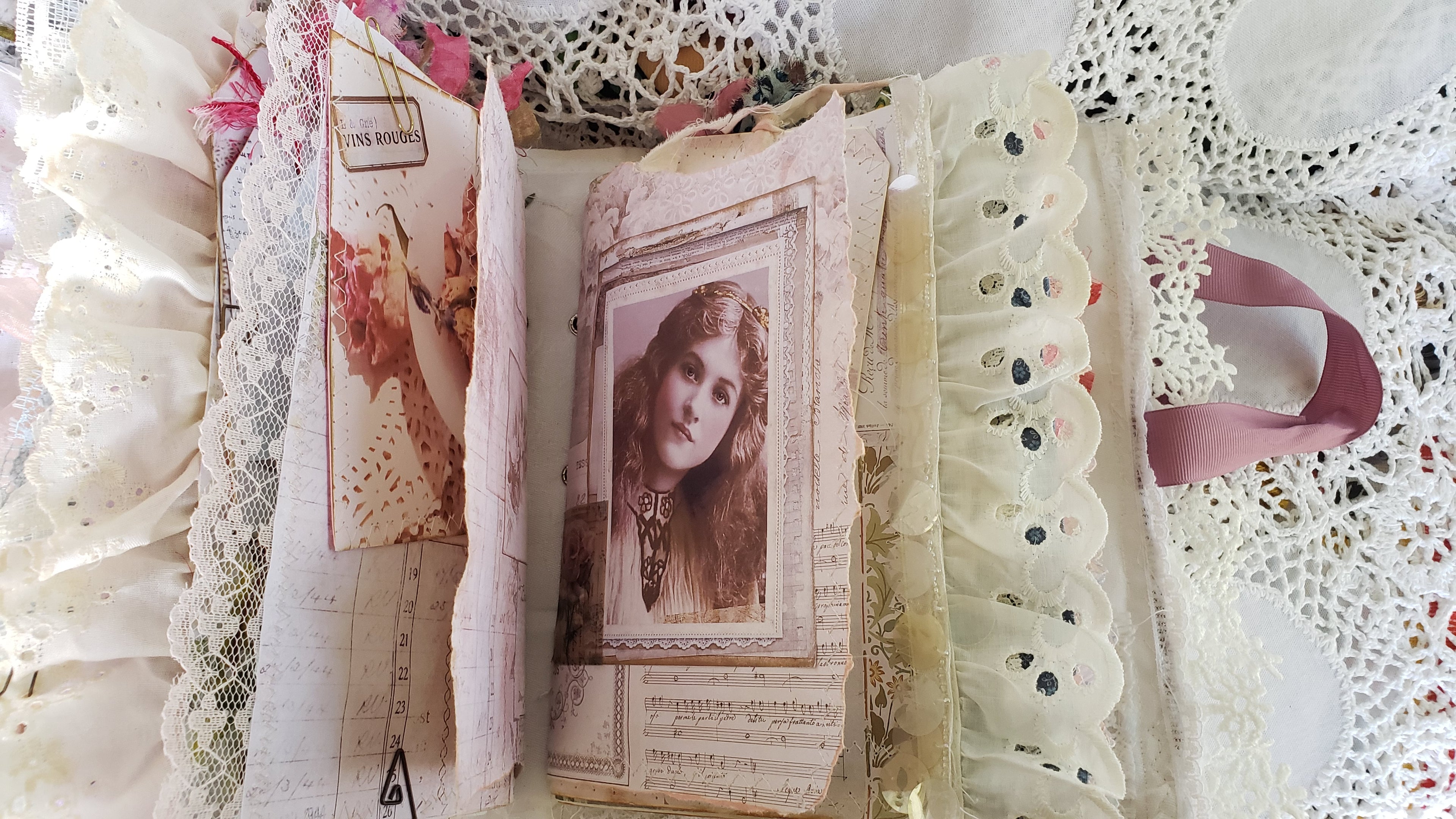 Vintage Junk Journal - Women from the Past Handmade