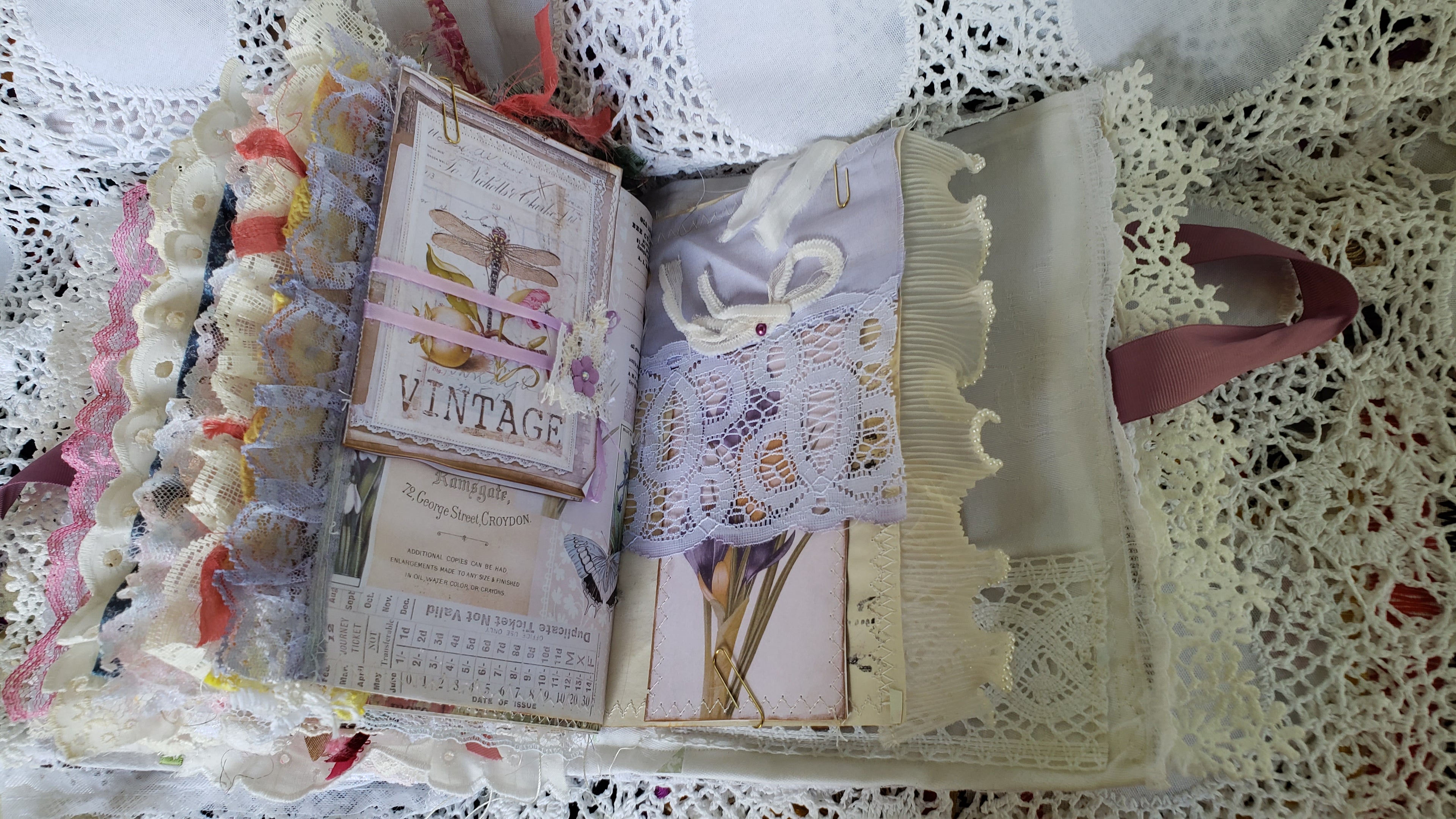 Vintage Junk Journal - Women from the Past Handmade
