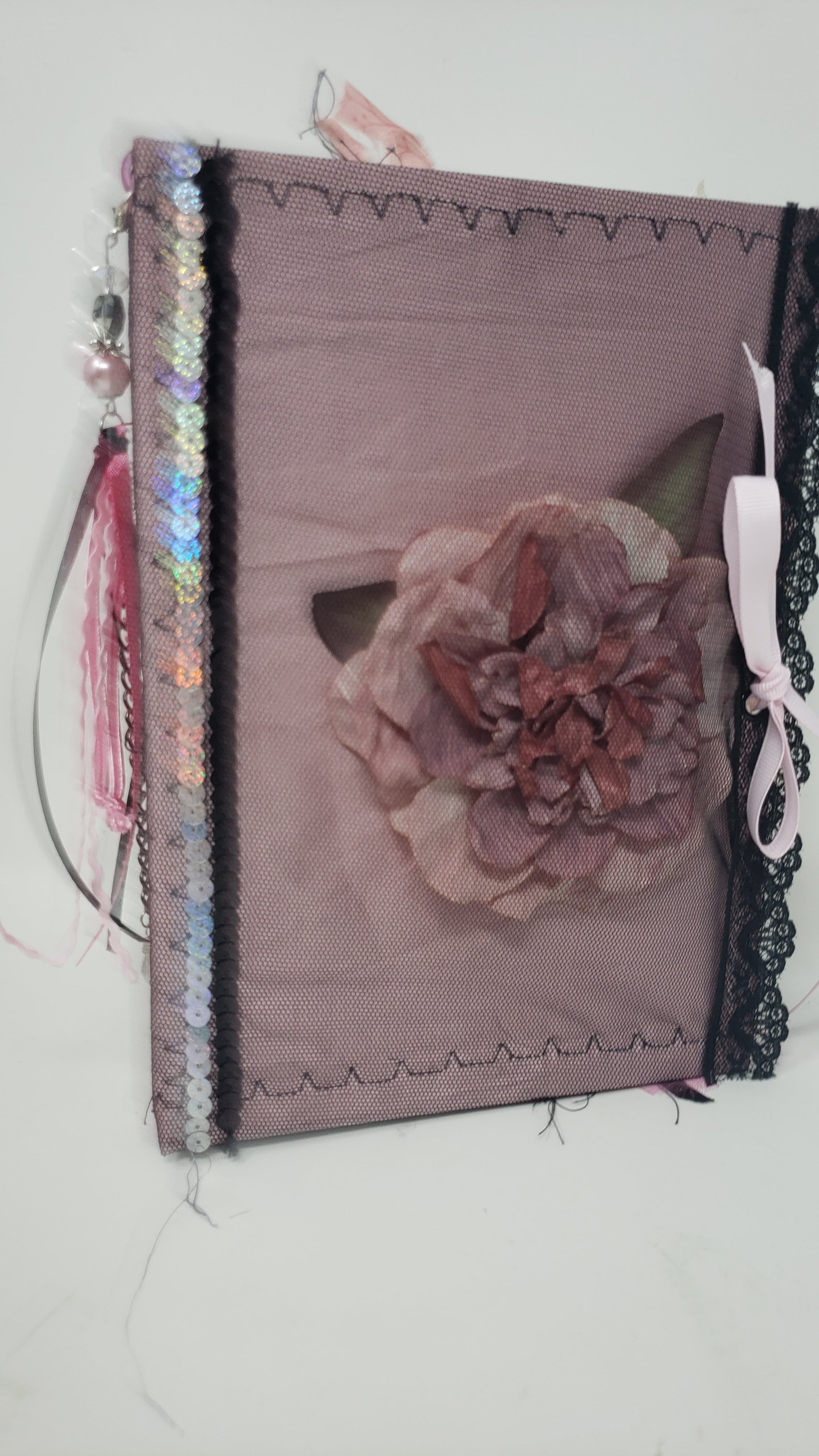 Vintage Junk Journal - Pink Gothic Moon