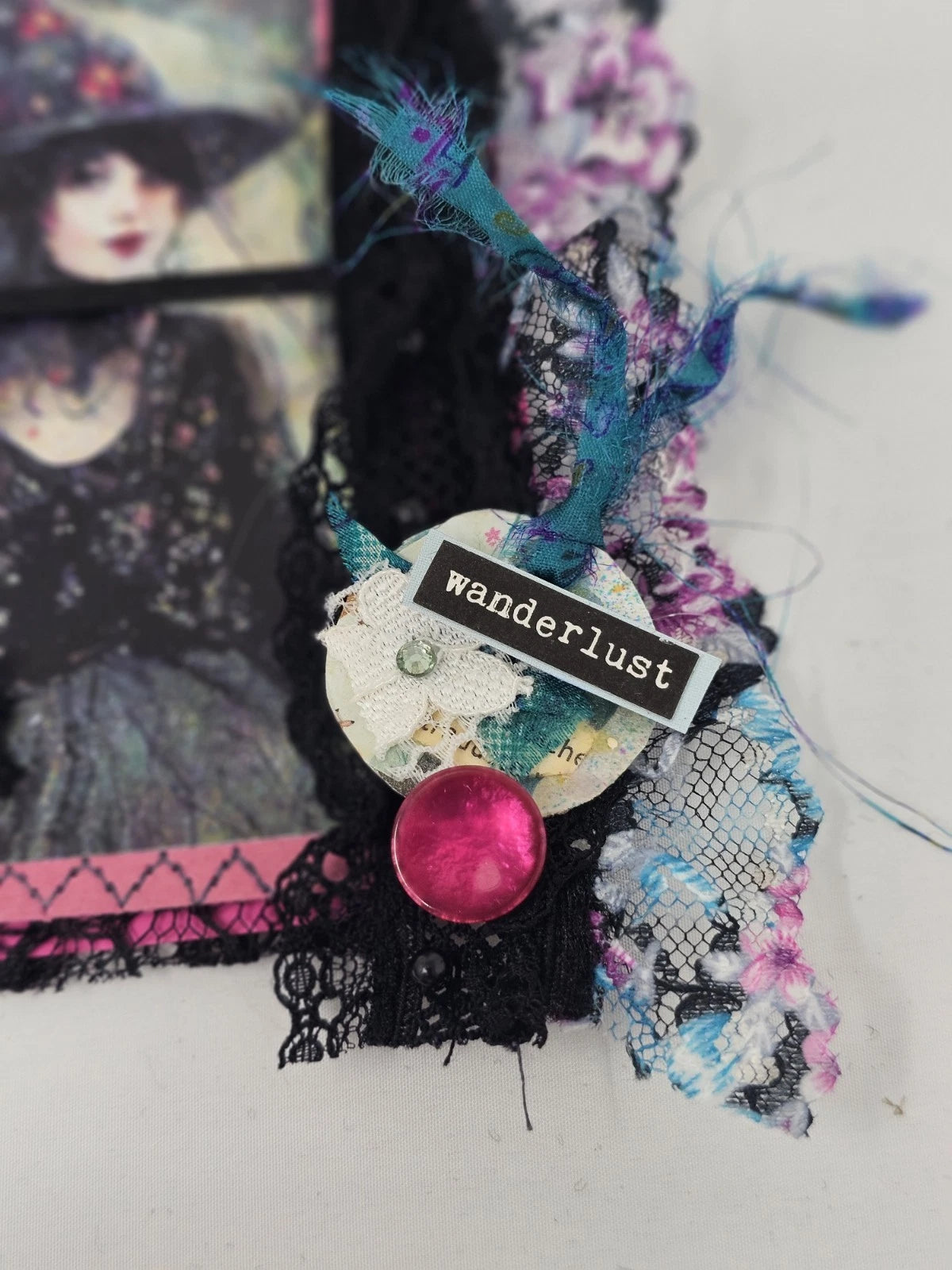Vintage Chic Lace Bookmark - Wanderlust - Handmade