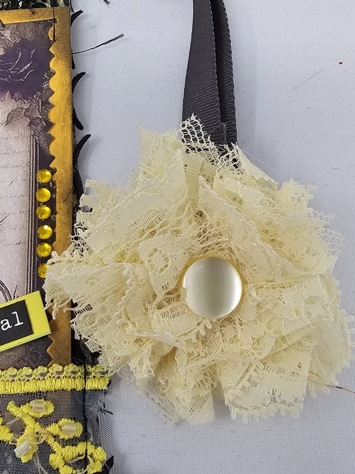 Vintage Chic Lace Bookmark - Ethereal - Handmade