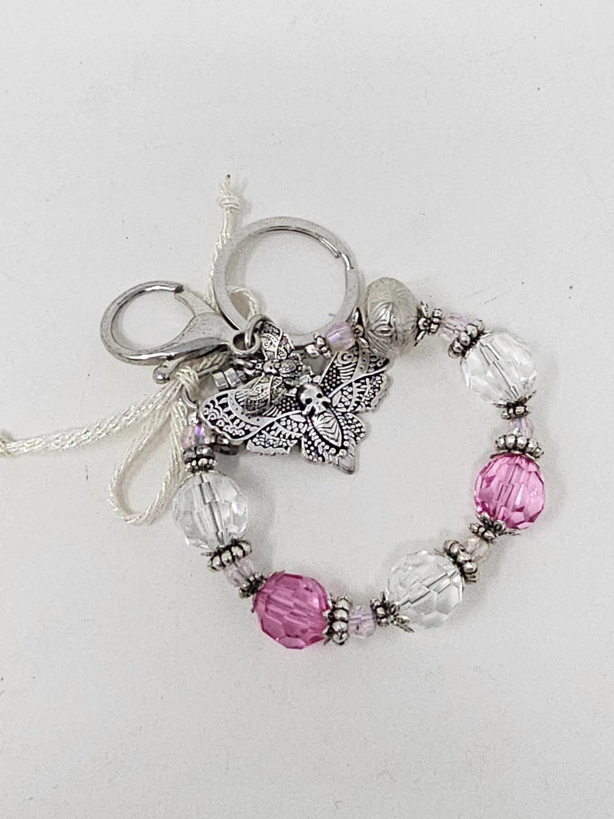 Purse Charm - Moth and the heart