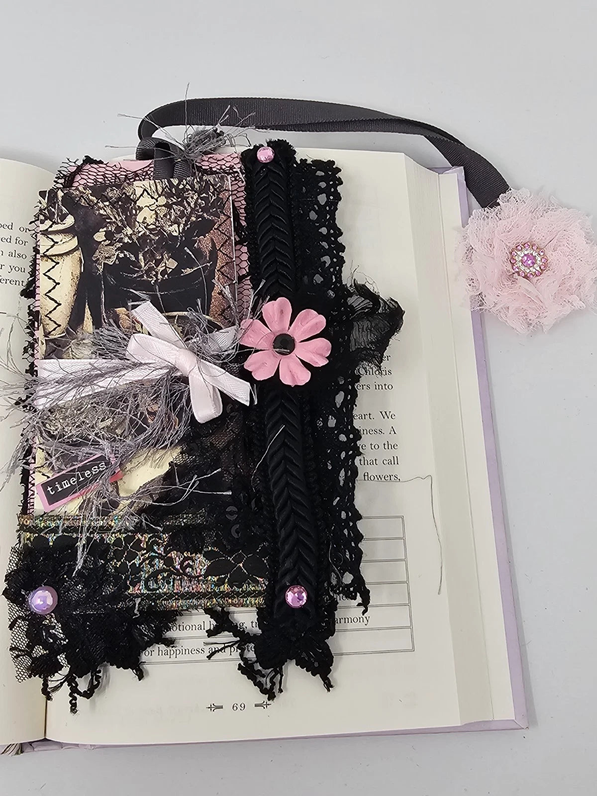 Vintage Chic Lace Bookmark -  Timeless - Handmade