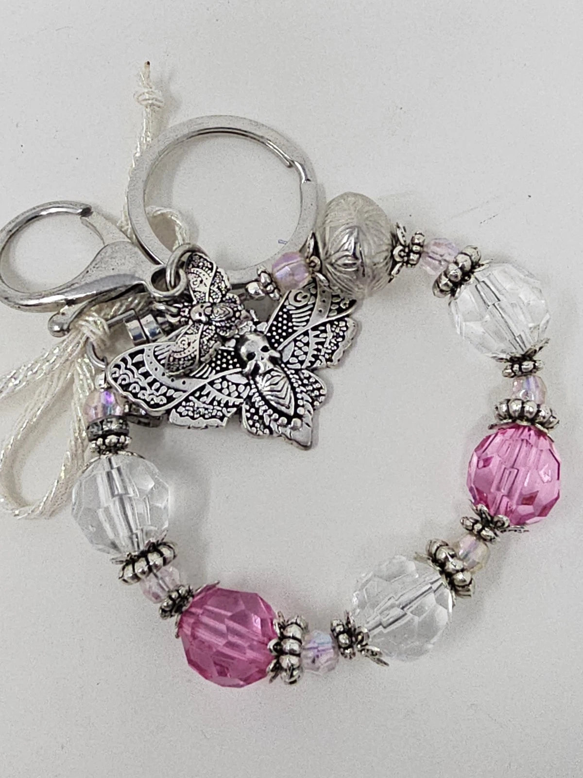 Purse Charm - Moth and the heart