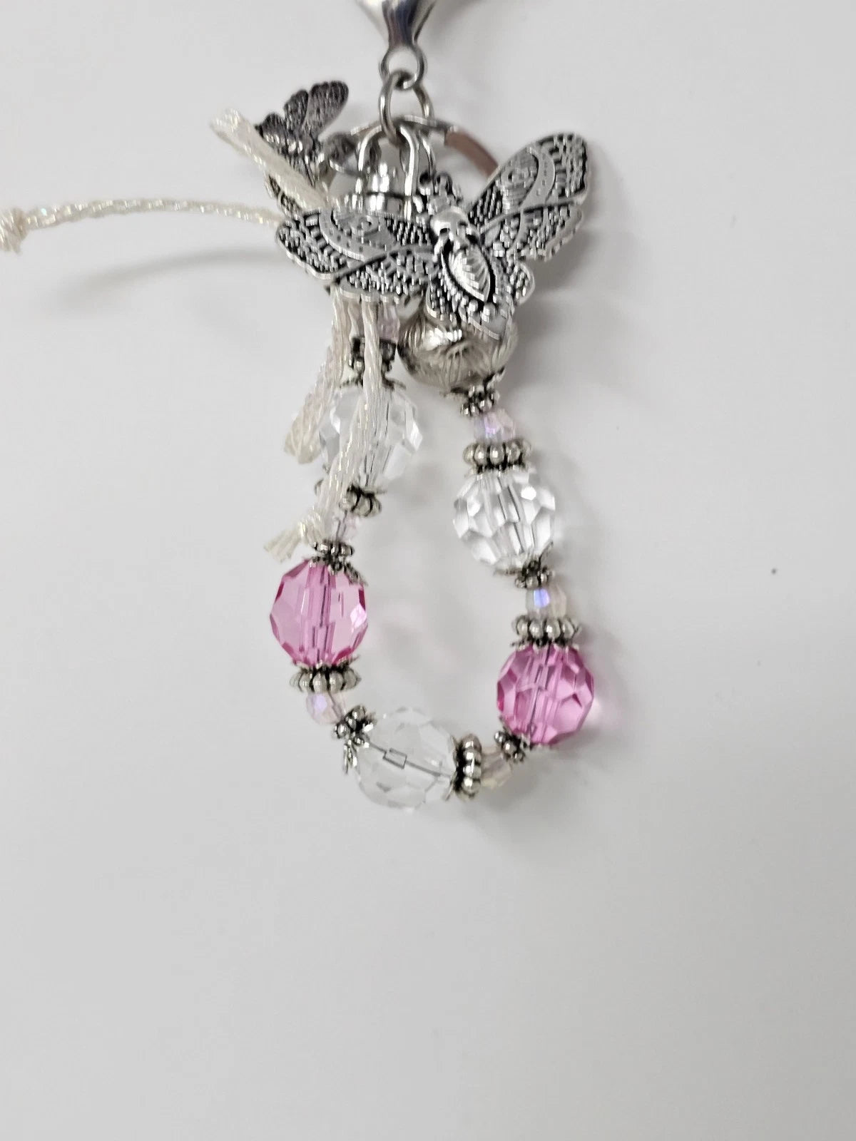 Purse Charm - Moth and the heart