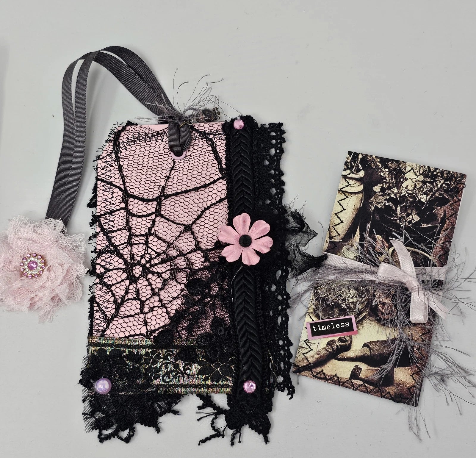 Vintage Chic Lace Bookmark -  Timeless - Handmade