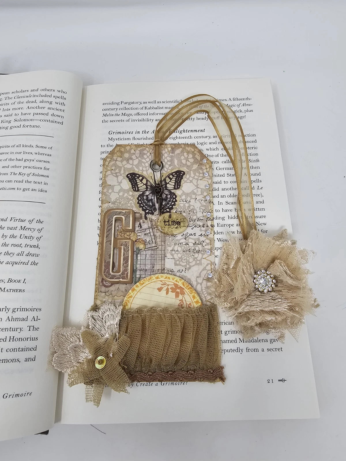 Vintage Bookmark - Time