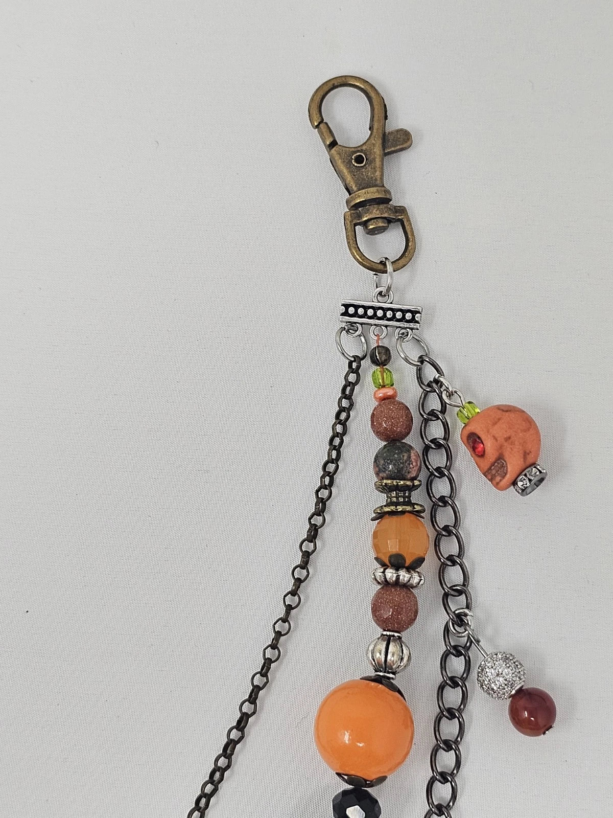 Double Chain Purse Charm - Mickey's Key & Moth