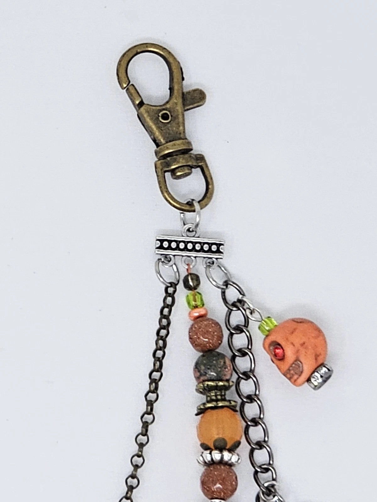 Double Chain Purse Charm - Mickey's Key & Moth