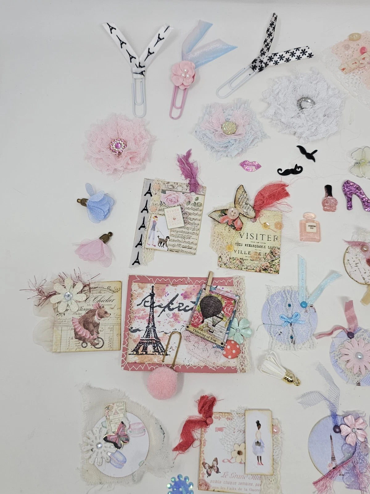 Journaling Kit With Chunky Purse Charm  - From Paris With Love French Themed