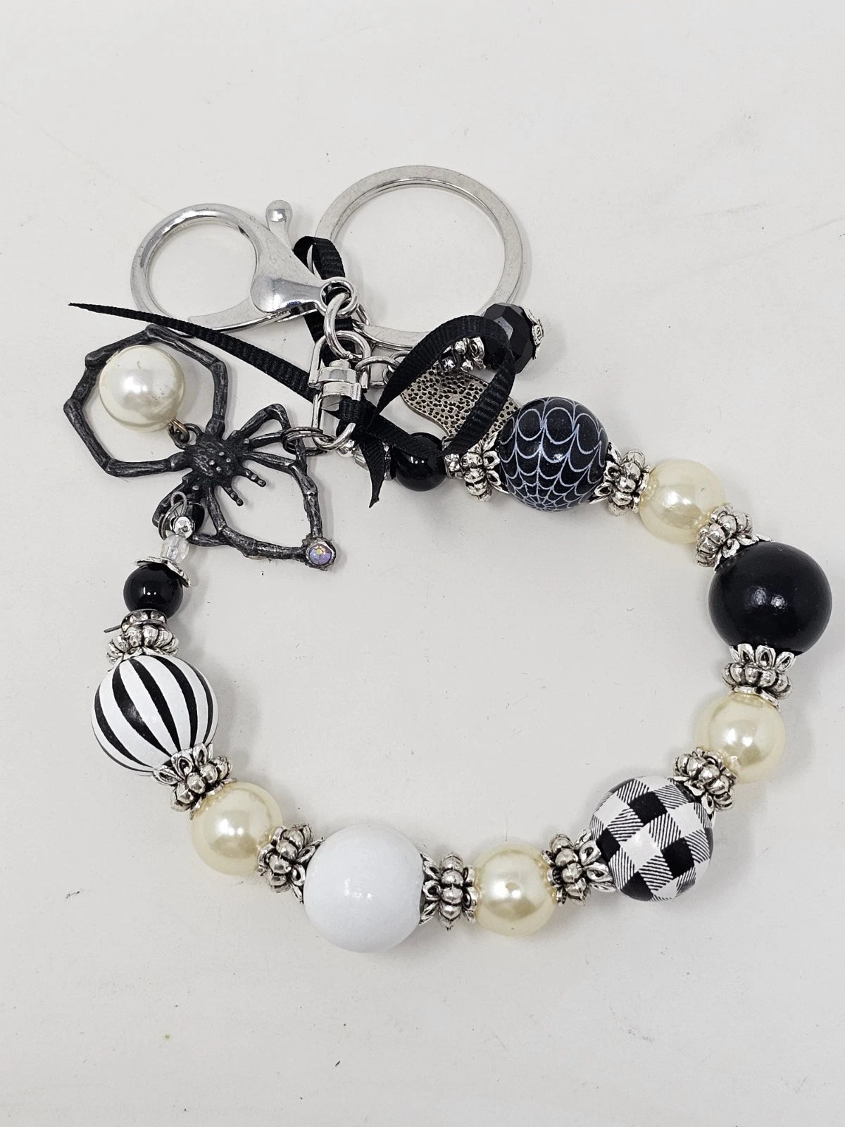 Purse Charm - Spider and the Pearl