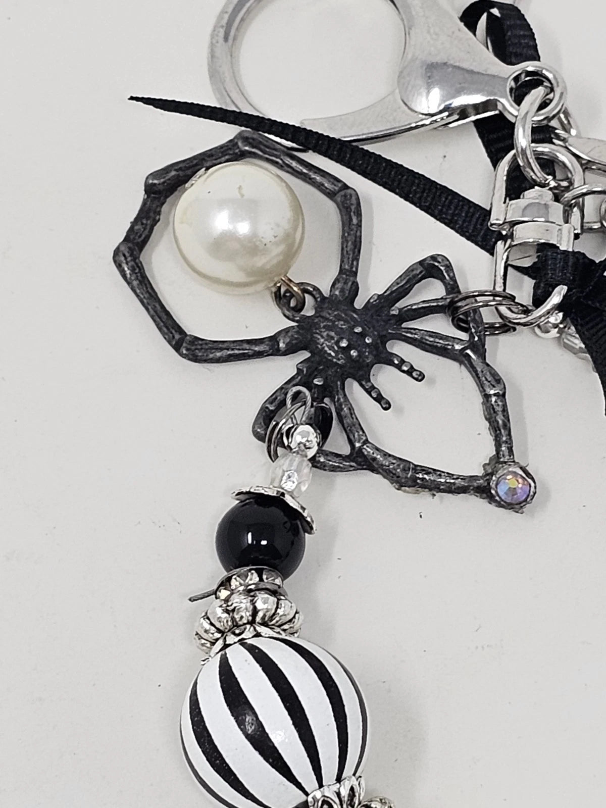 Purse Charm - Spider and the Pearl