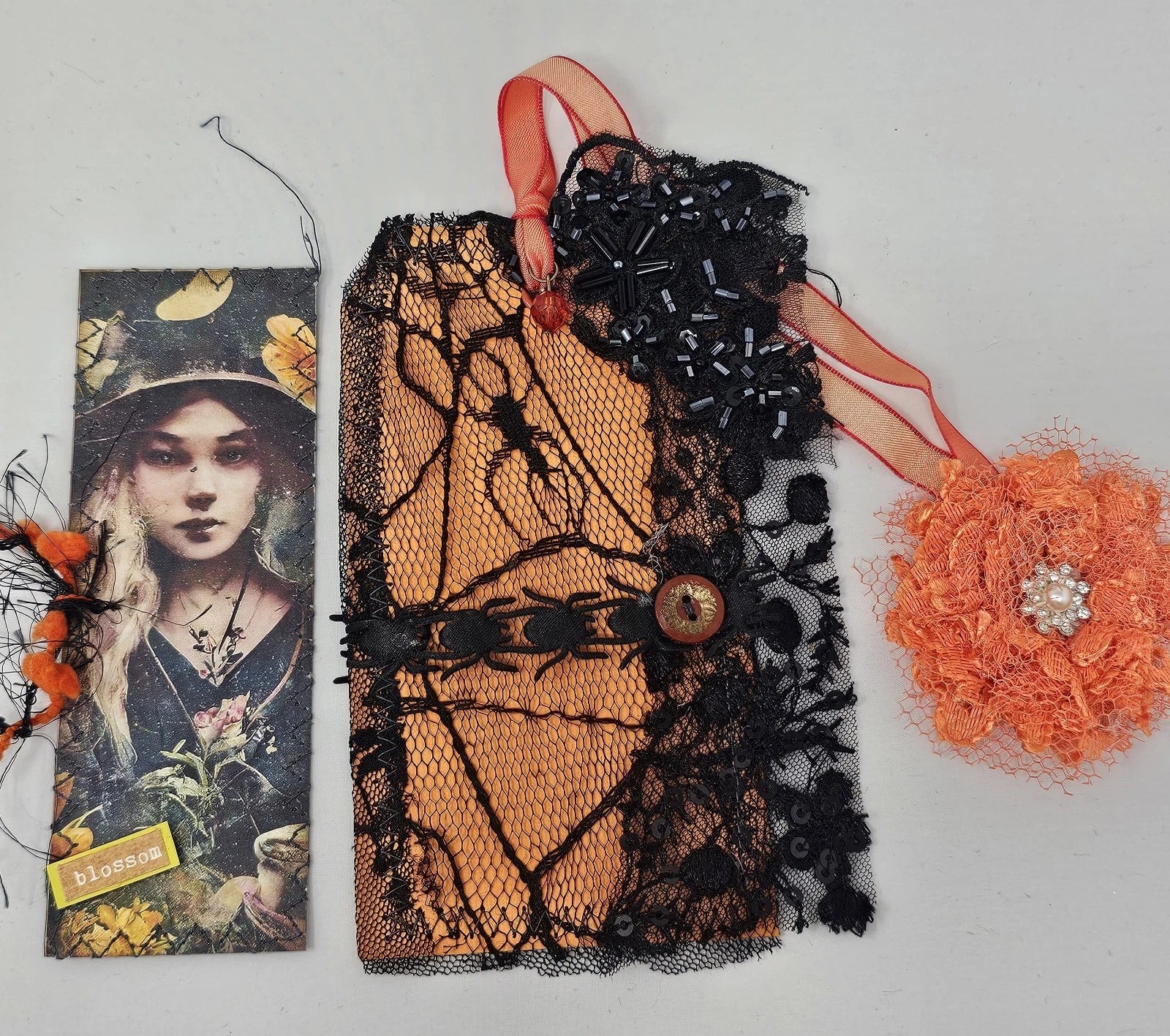 Vintage Lace Bookmark - Blossom - Handmade