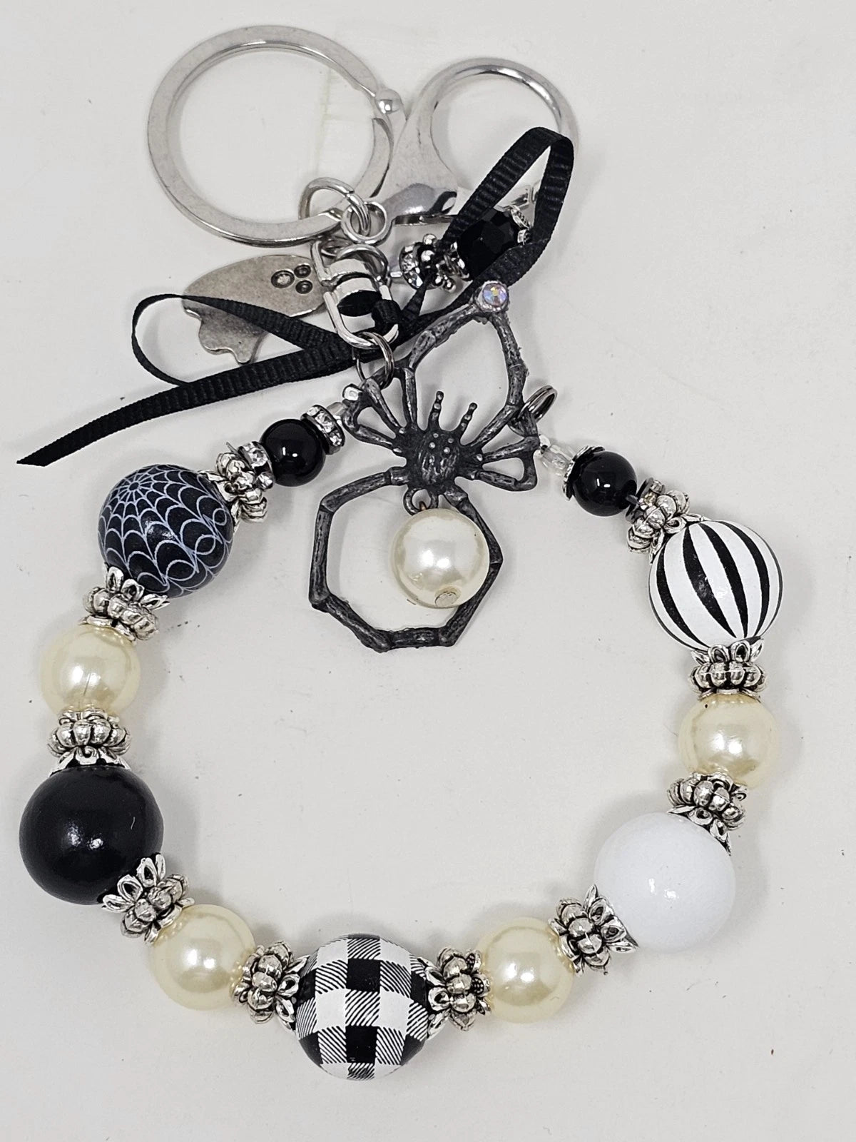 Purse Charm - Spider and the Pearl