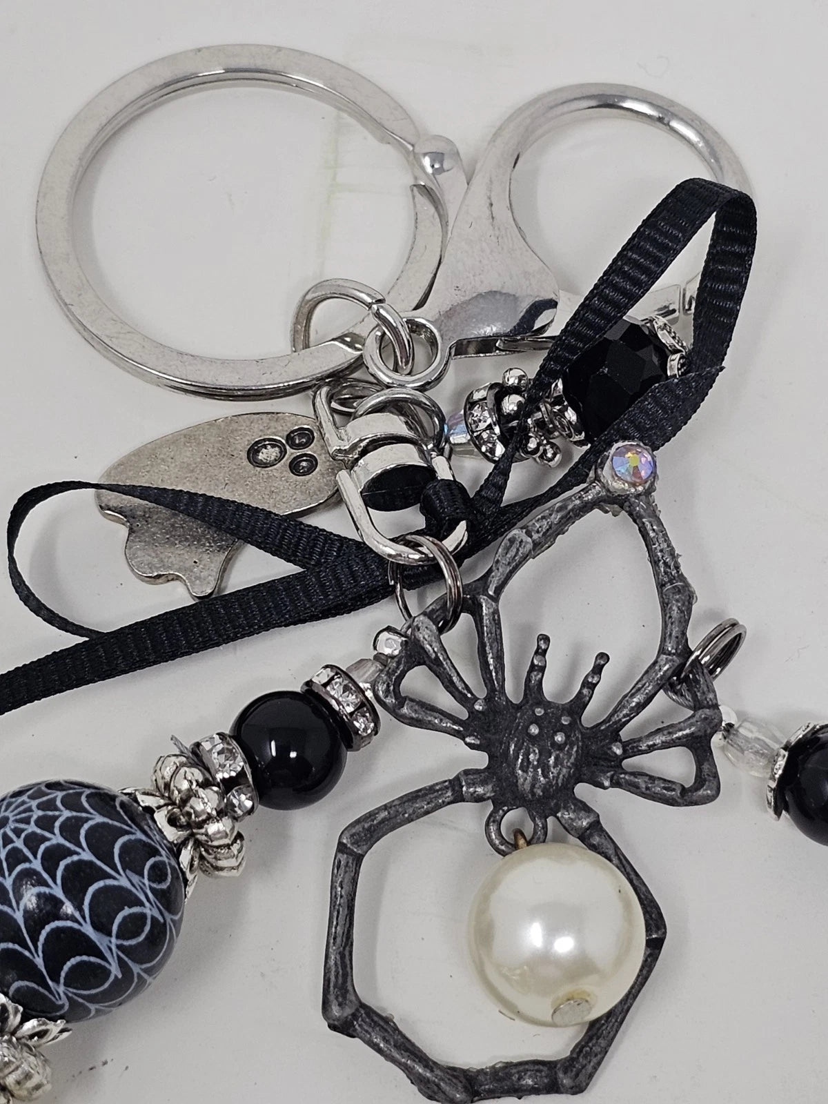 Purse Charm - Spider and the Pearl