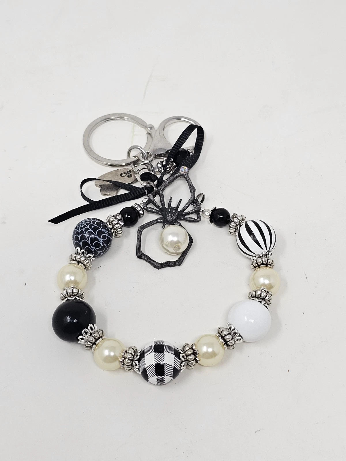 Purse Charm - Spider and the Pearl