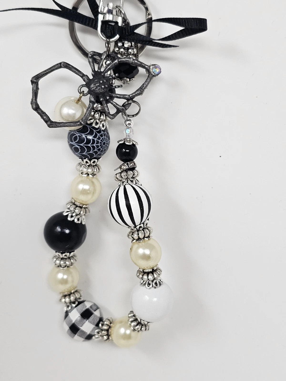 Purse Charm - Spider and the Pearl