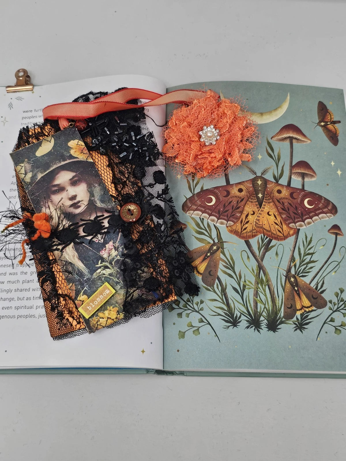 Vintage Lace Bookmark - Blossom - Handmade