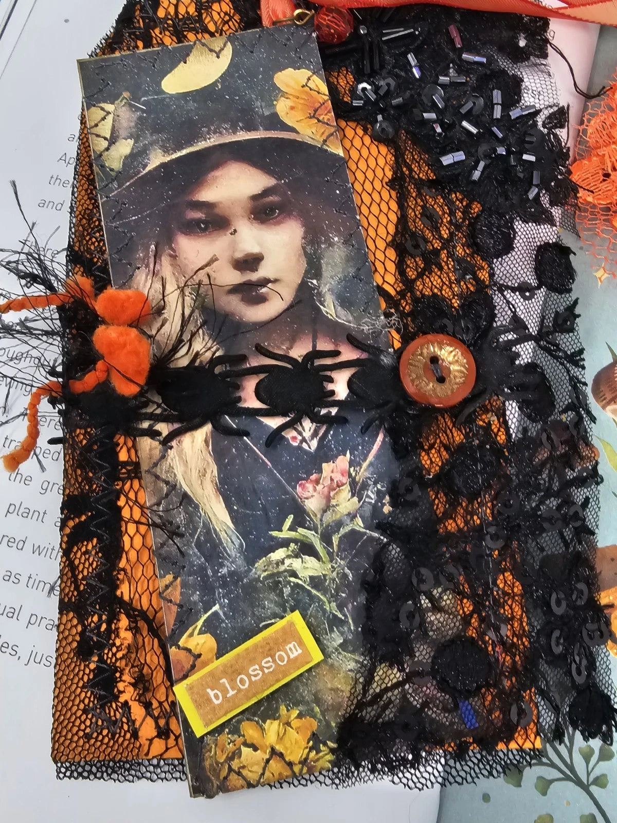 Vintage Lace Bookmark - Blossom - Handmade