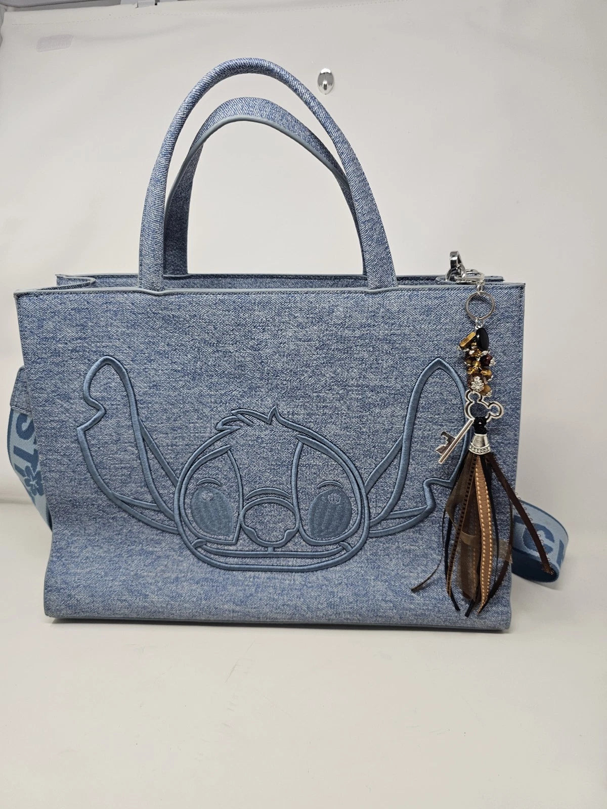 Purse Charm - Disney Key Brown Natural Stones