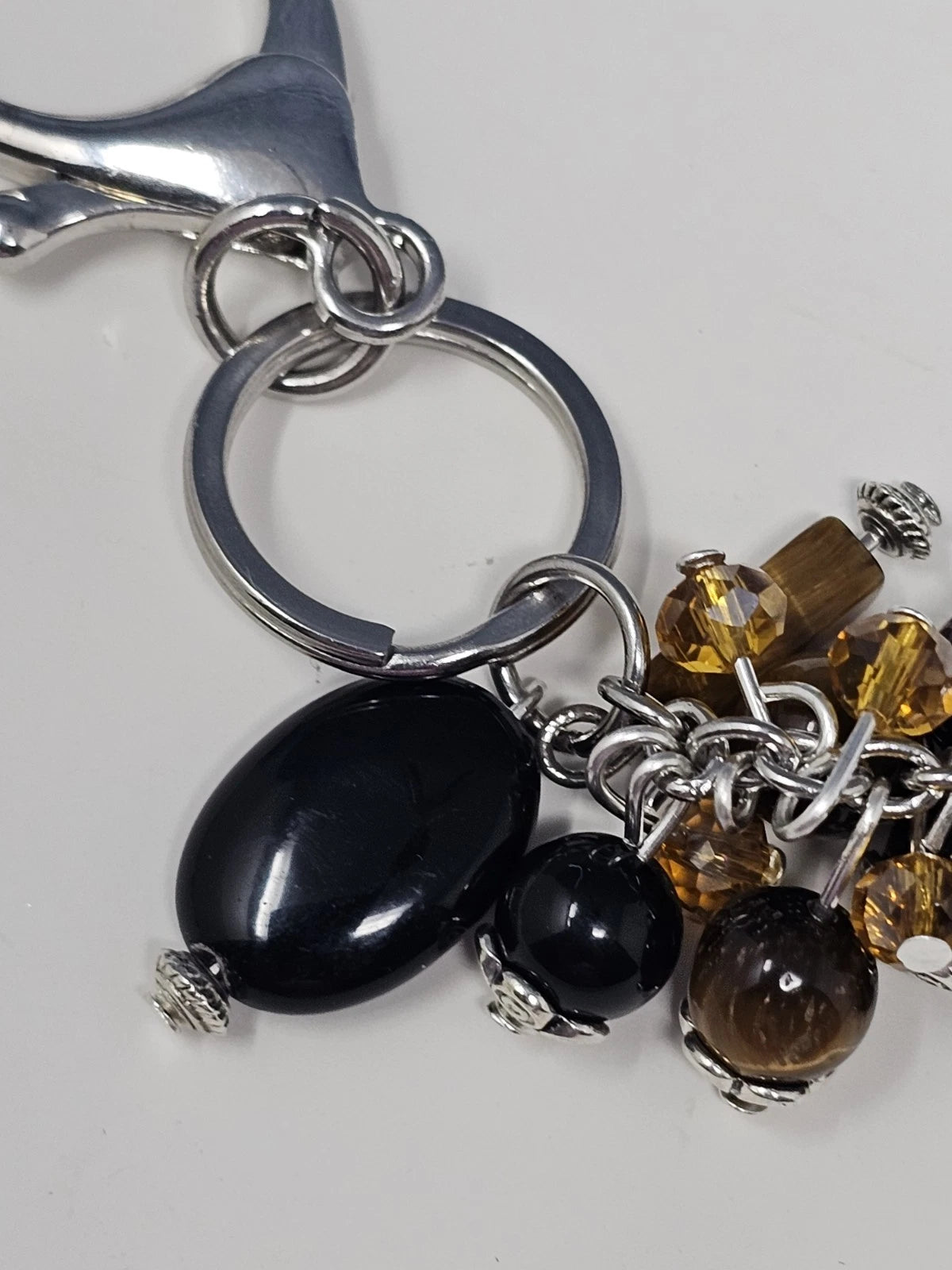Purse Charm - Disney Key Brown Natural Stones