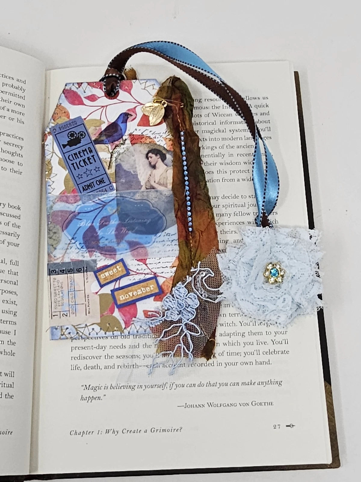 Vintage Bookmark - Sweet November