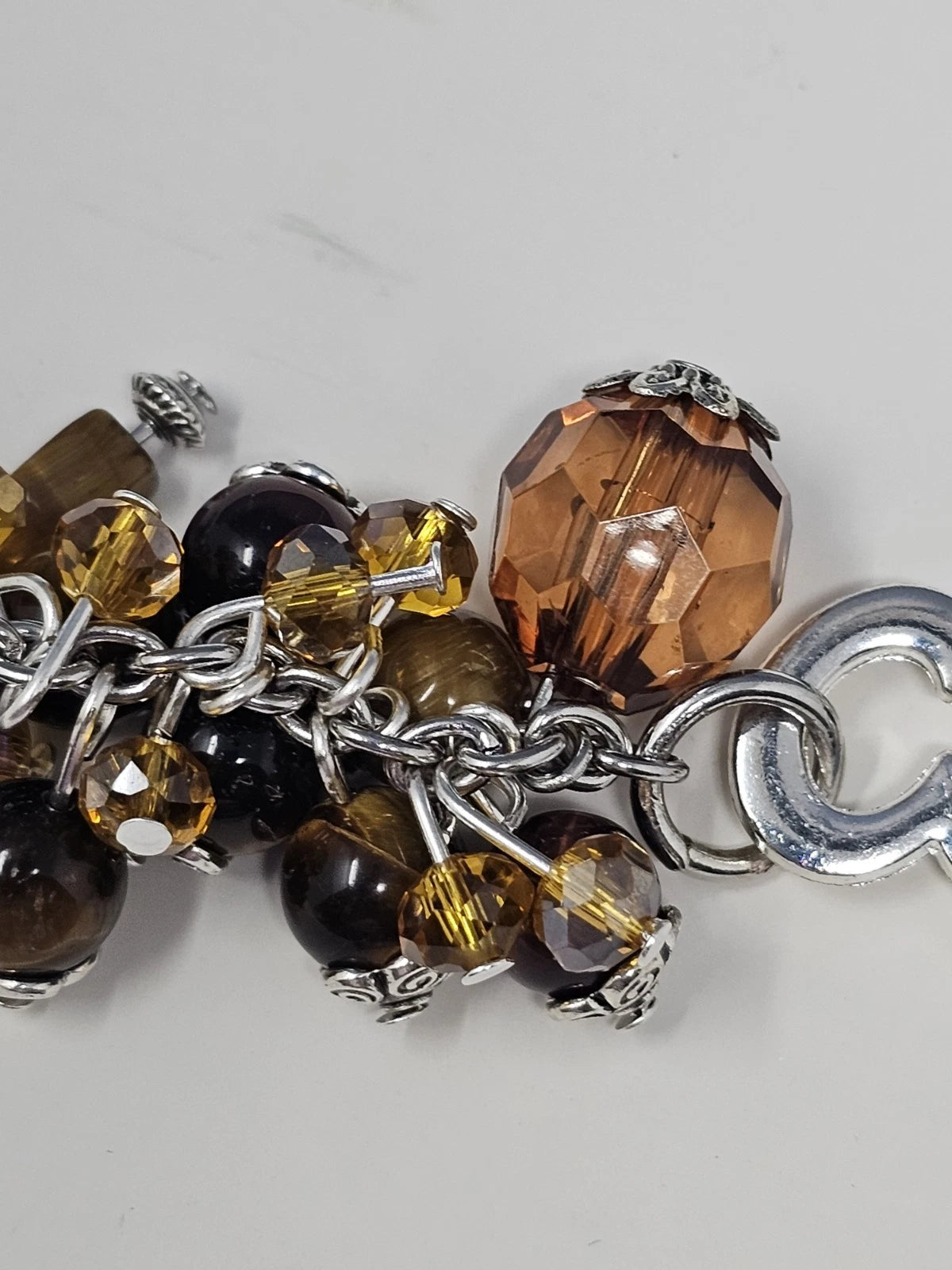 Purse Charm - Disney Key Brown Natural Stones