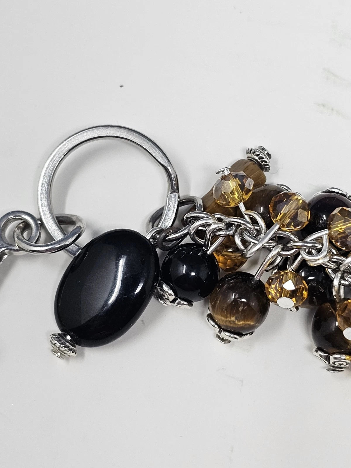 Purse Charm - Disney Key Brown Natural Stones