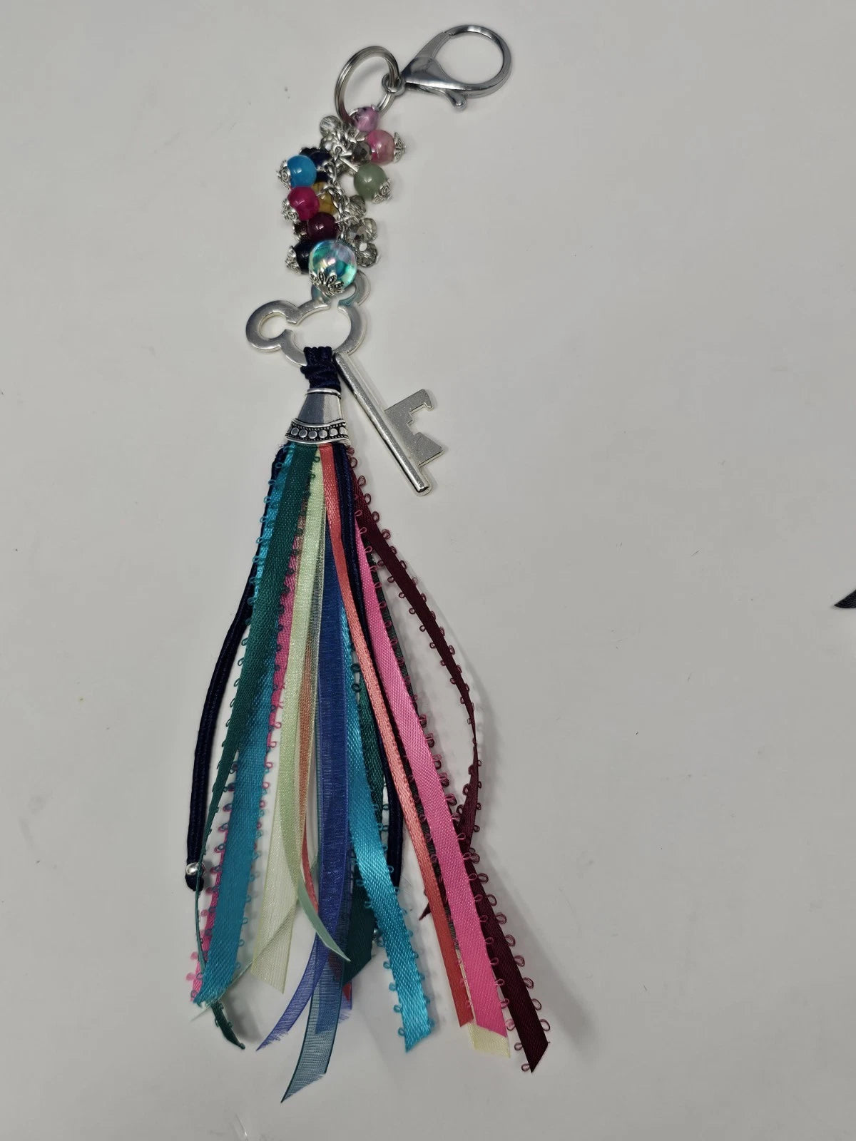Purse Charm - Disney Key Multicolor Natural Stones