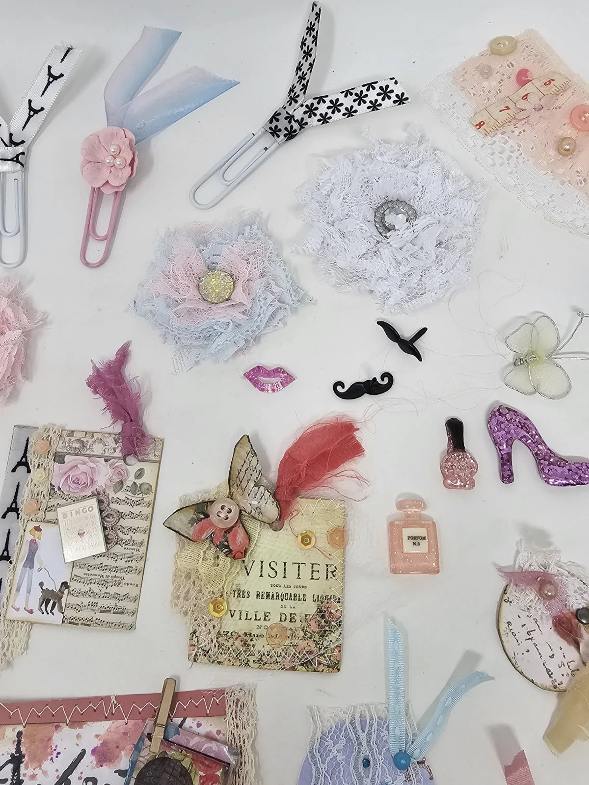 Journaling Kit With Chunky Purse Charm  - From Paris With Love French Themed