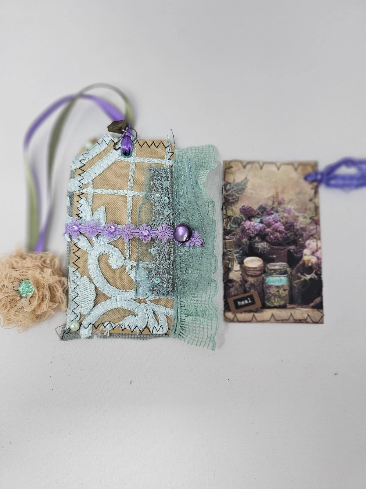 Vintage Chic Lace Bookmark - Heal - Handmade