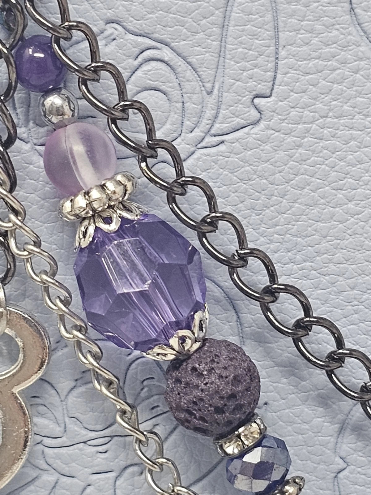 Double Chain Purse Charm - Mickey's Key & Skulls
