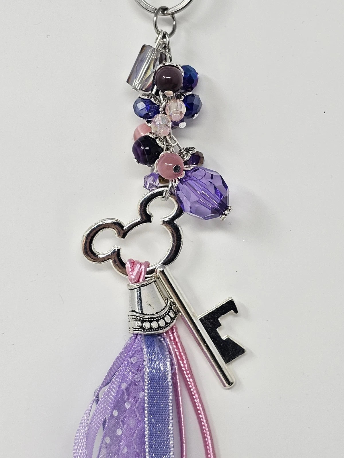Purse Charm - Disney Key Lilac Natural Stones