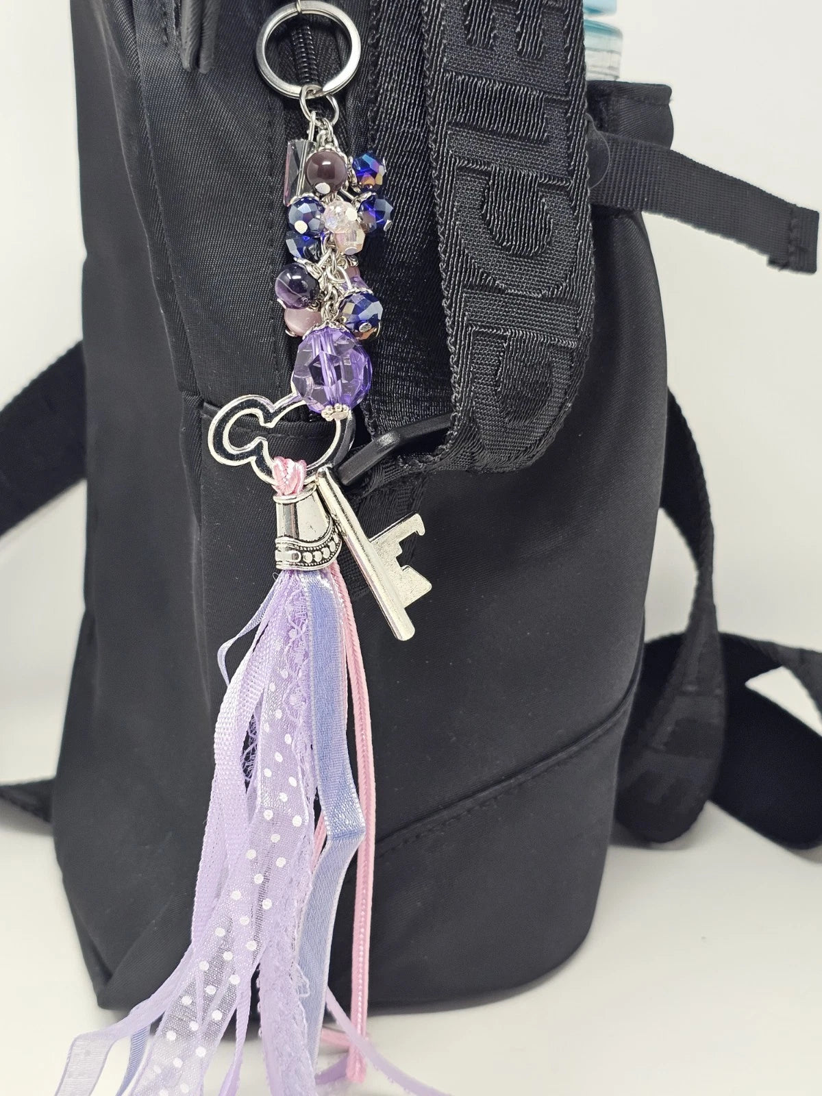 Purse Charm - Disney Key Lilac Natural Stones