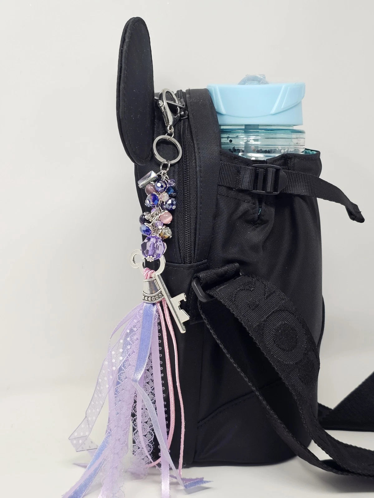 Purse Charm - Disney Key Lilac Natural Stones