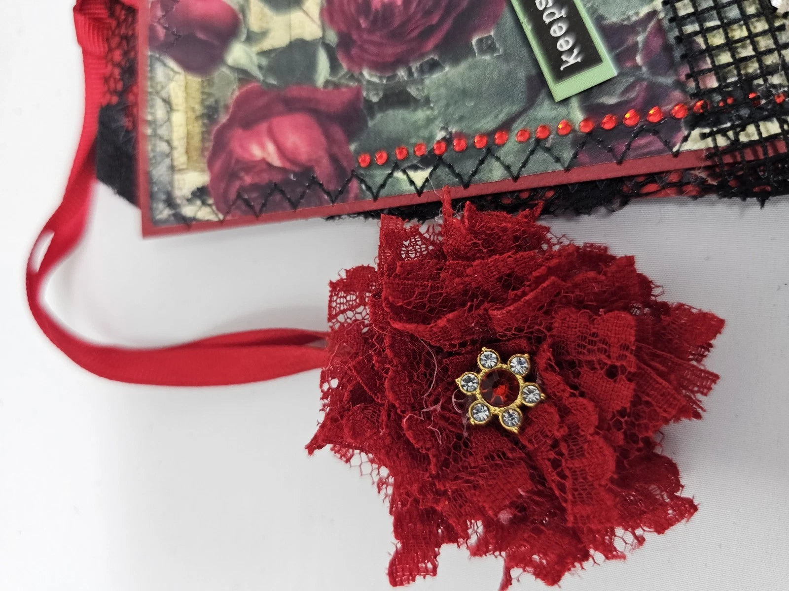 Vintage Chic Lace Bookmark - Keepsake - Handmade