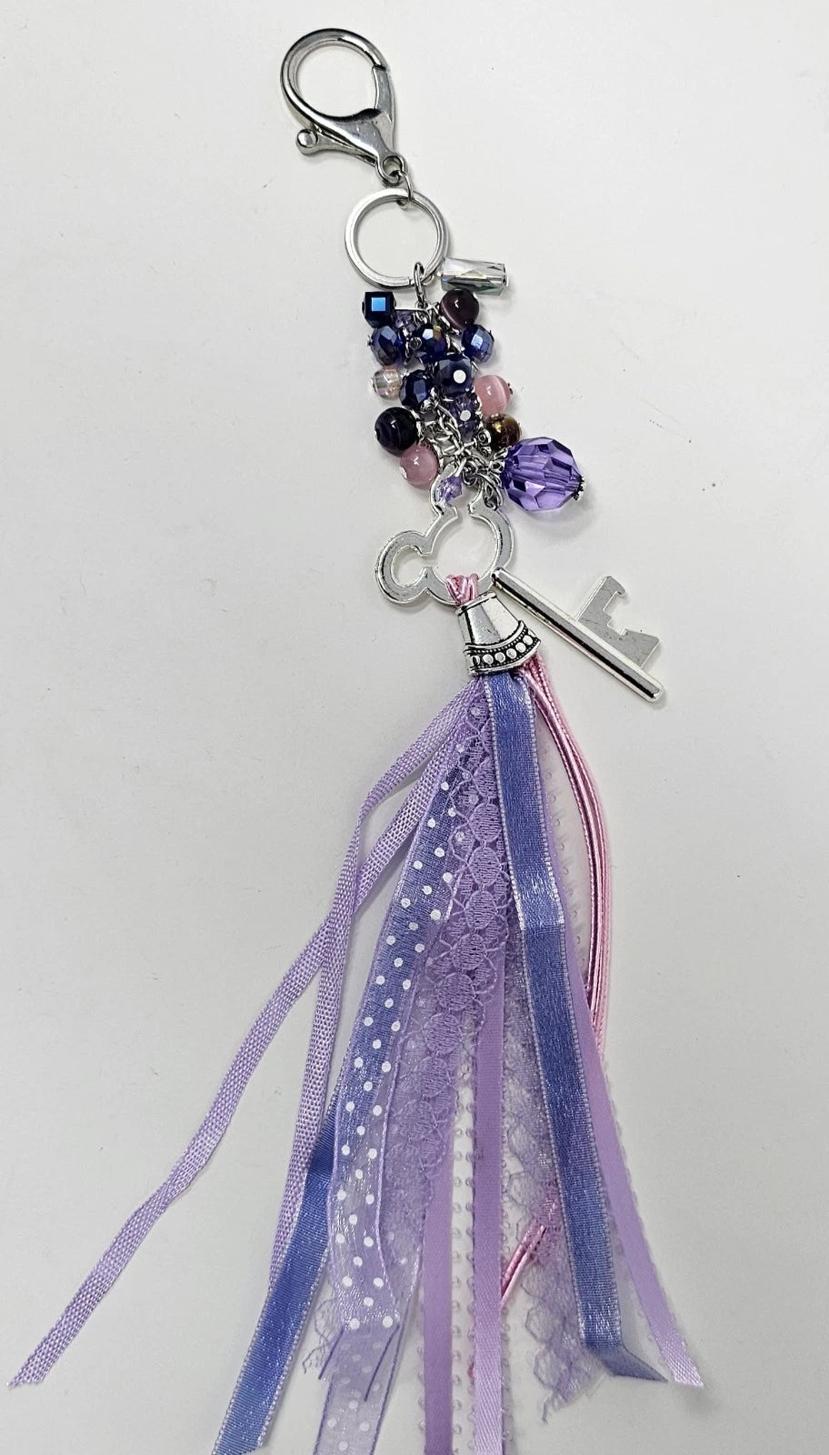 Purse Charm - Disney Key Lilac Natural Stones