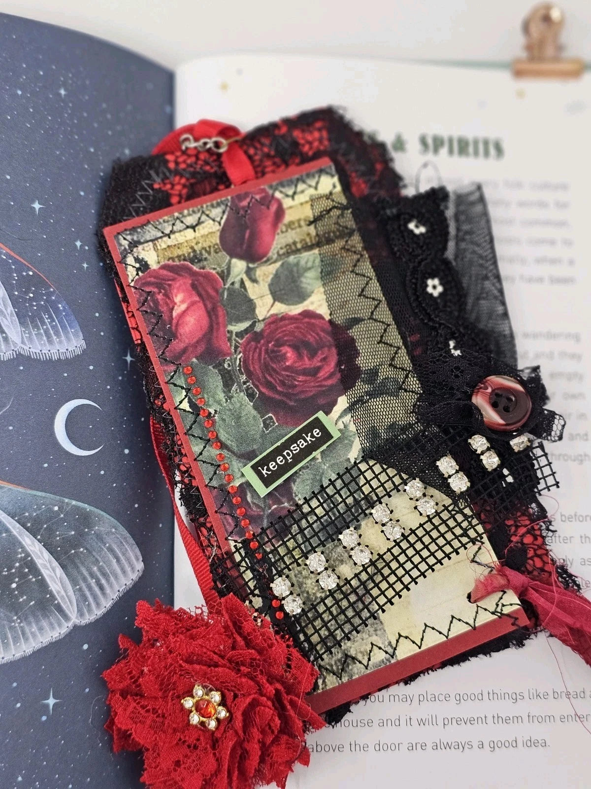 Vintage Chic Lace Bookmark - Keepsake - Handmade