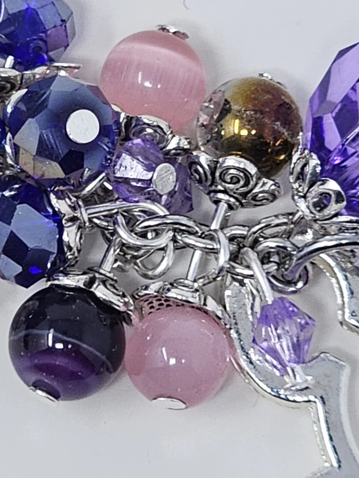 Purse Charm - Disney Key Lilac Natural Stones