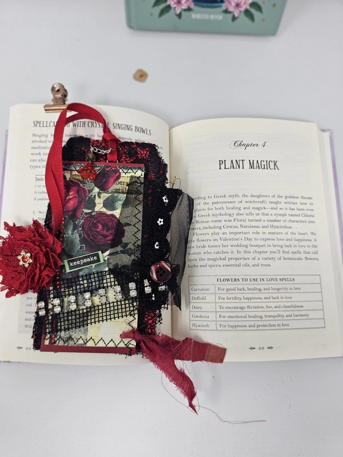 Vintage Chic Lace Bookmark - Keepsake - Handmade