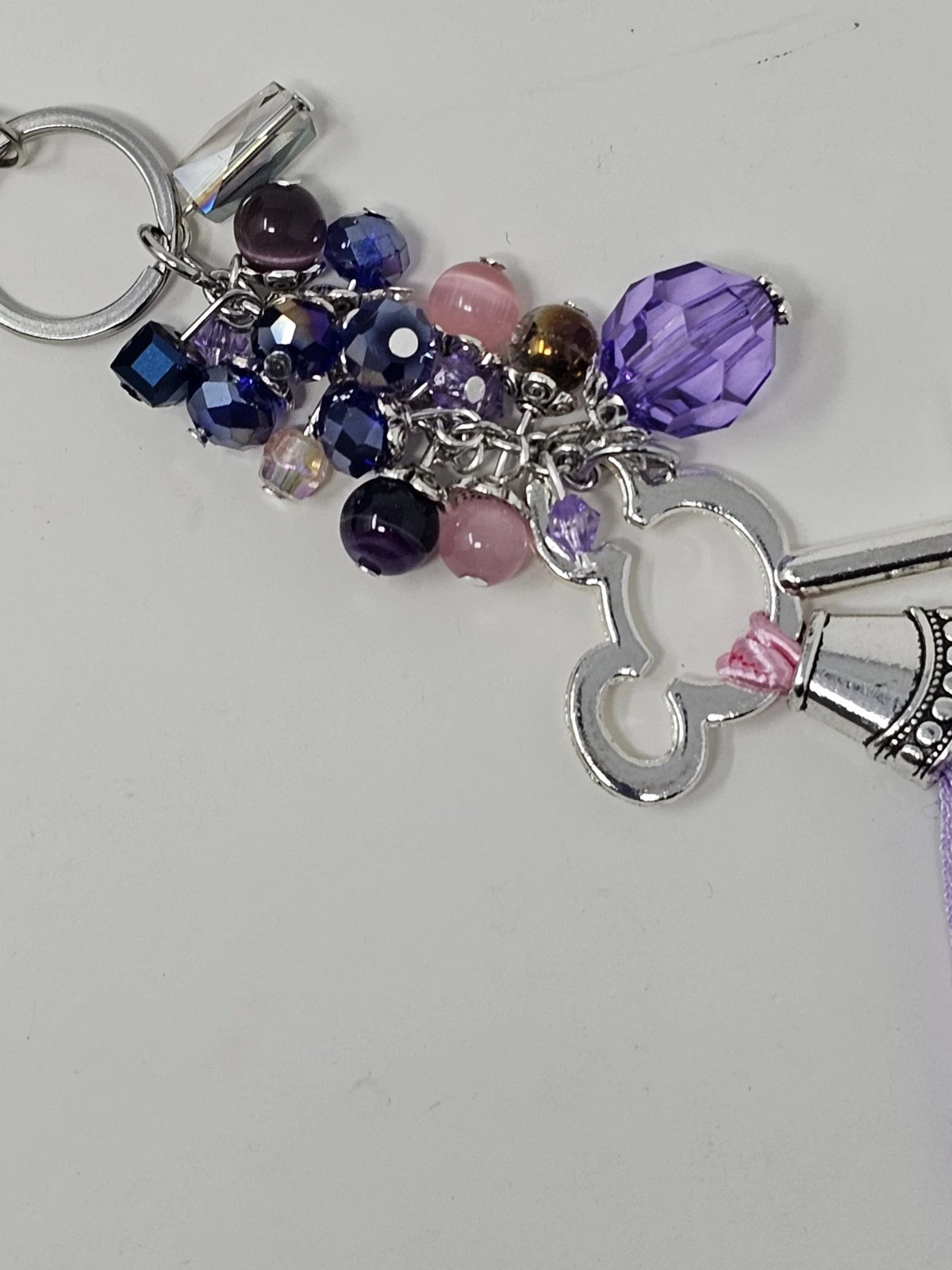 Purse Charm - Disney Key Lilac Natural Stones